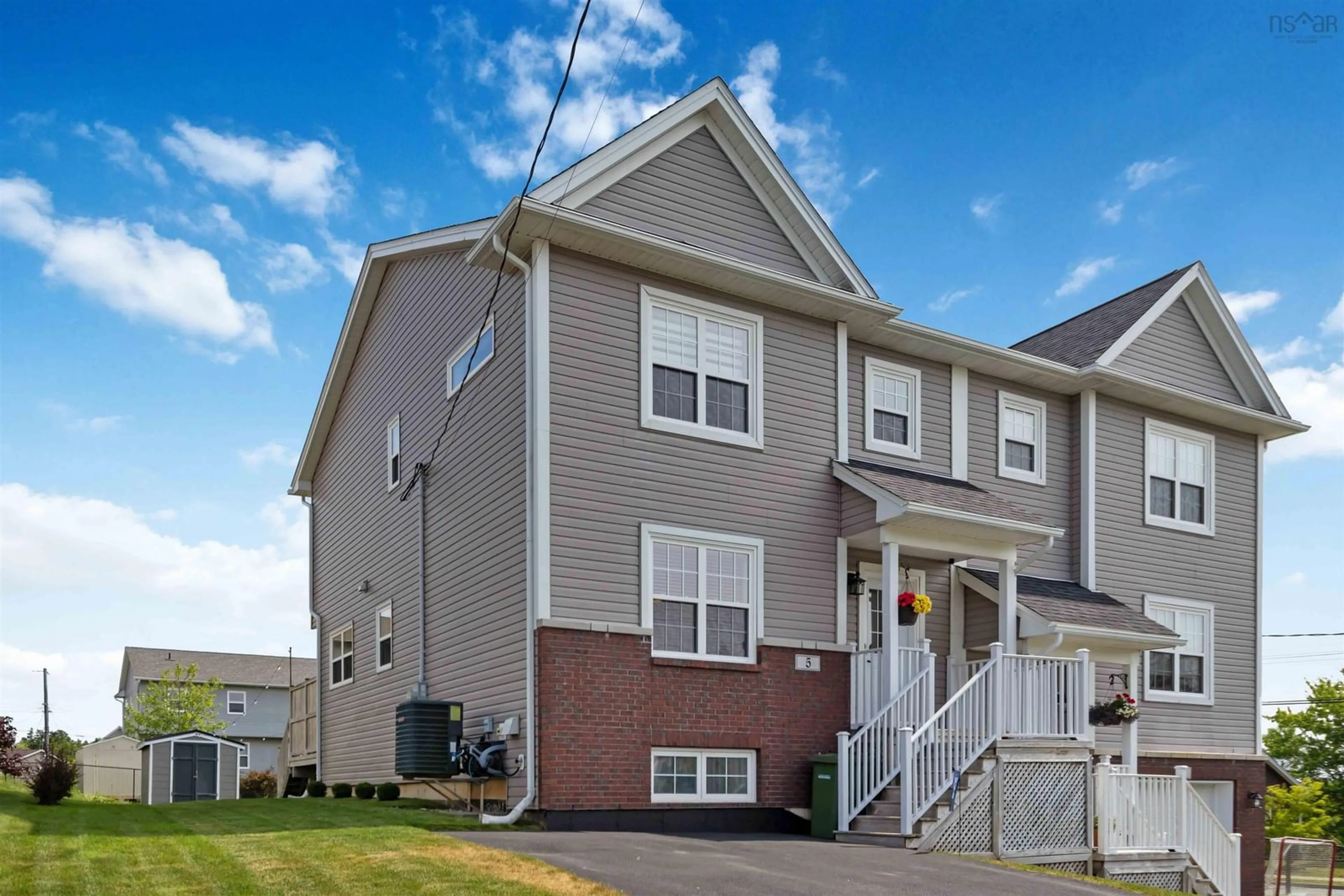 Home with vinyl exterior material, street for 5 Uprange Crt, Middle Sackville Nova Scotia B4E 0K8
