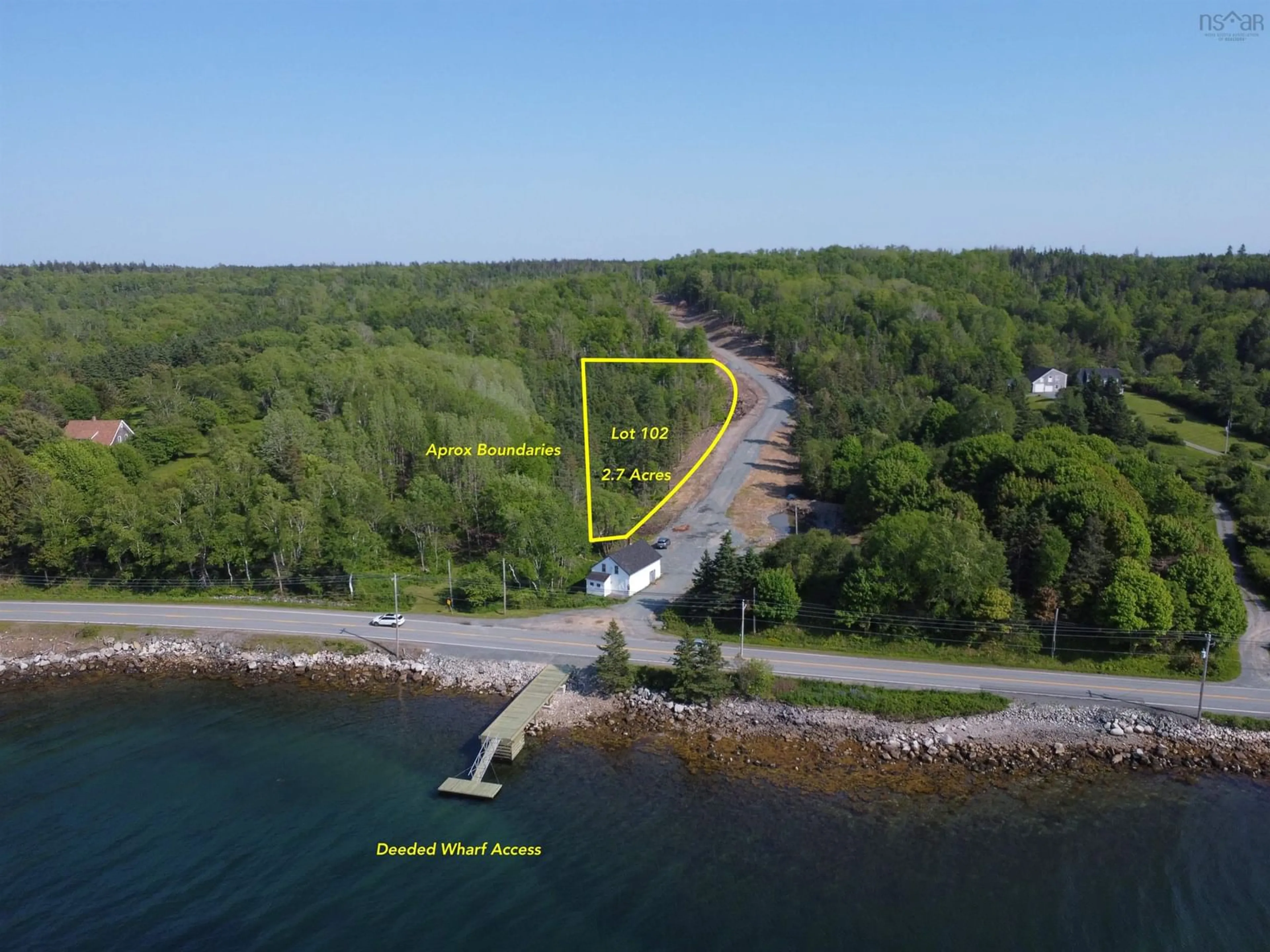 A pic from outside/outdoor area/front of a property/back of a property/a pic from drone, water/lake/river/ocean view for Peggys Cove Rd #Lot 102, French Village Nova Scotia B3Z 2V1