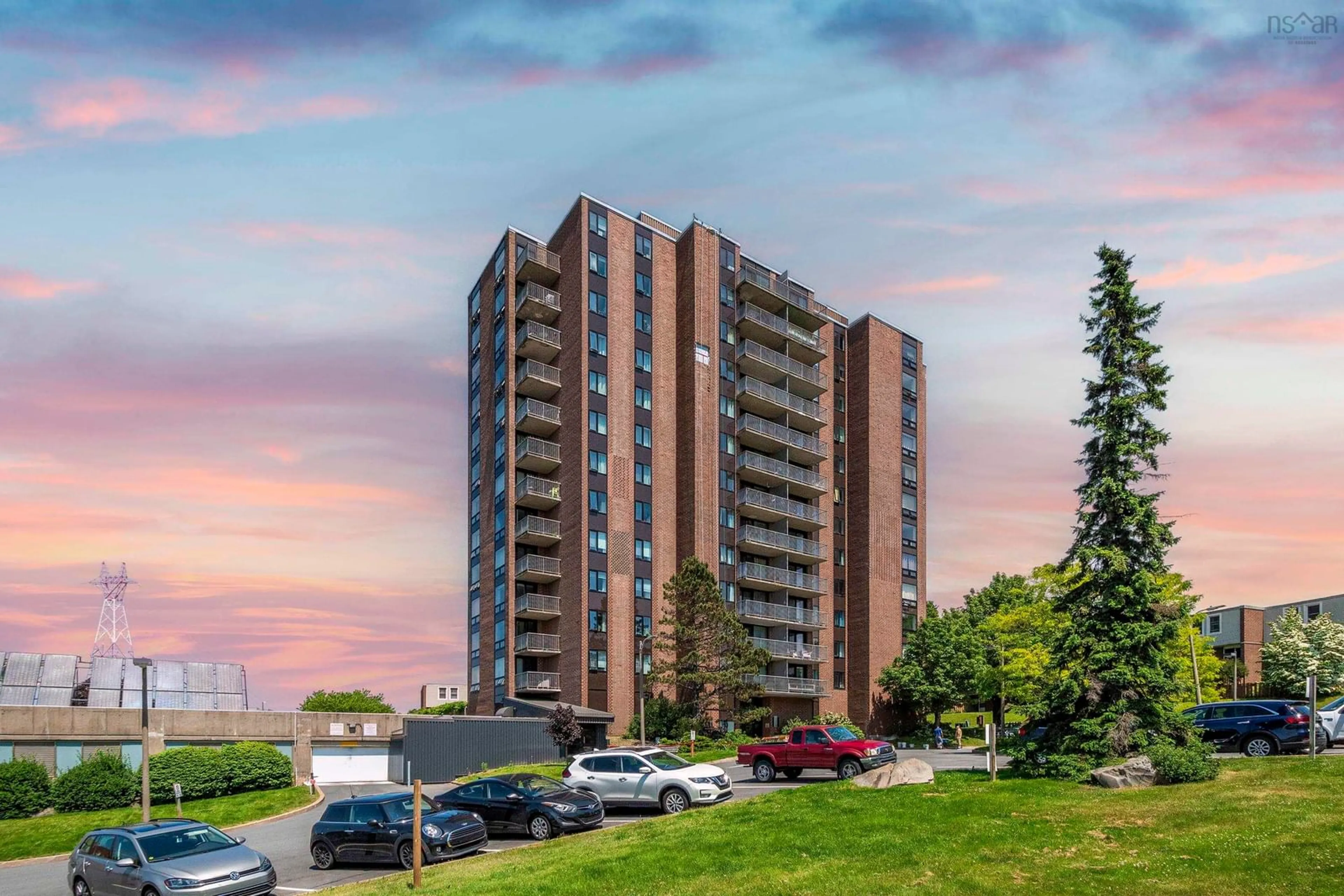A pic from outside/outdoor area/front of a property/back of a property/a pic from drone, unknown for 5572 North Ridge Rd #602, Halifax Nova Scotia B3K 5K2