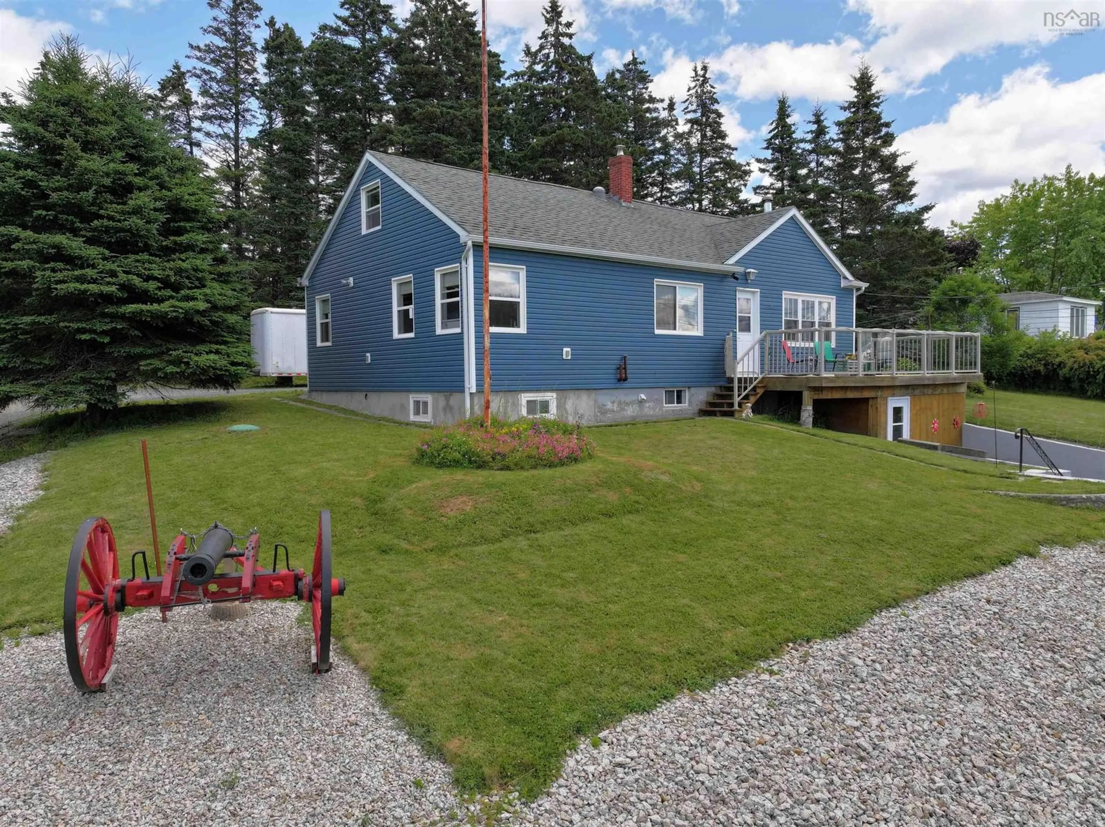 A pic from outside/outdoor area/front of a property/back of a property/a pic from drone, water/lake/river/ocean view for 61 Hospital Rd, Garden Lots Nova Scotia B0J 2C0