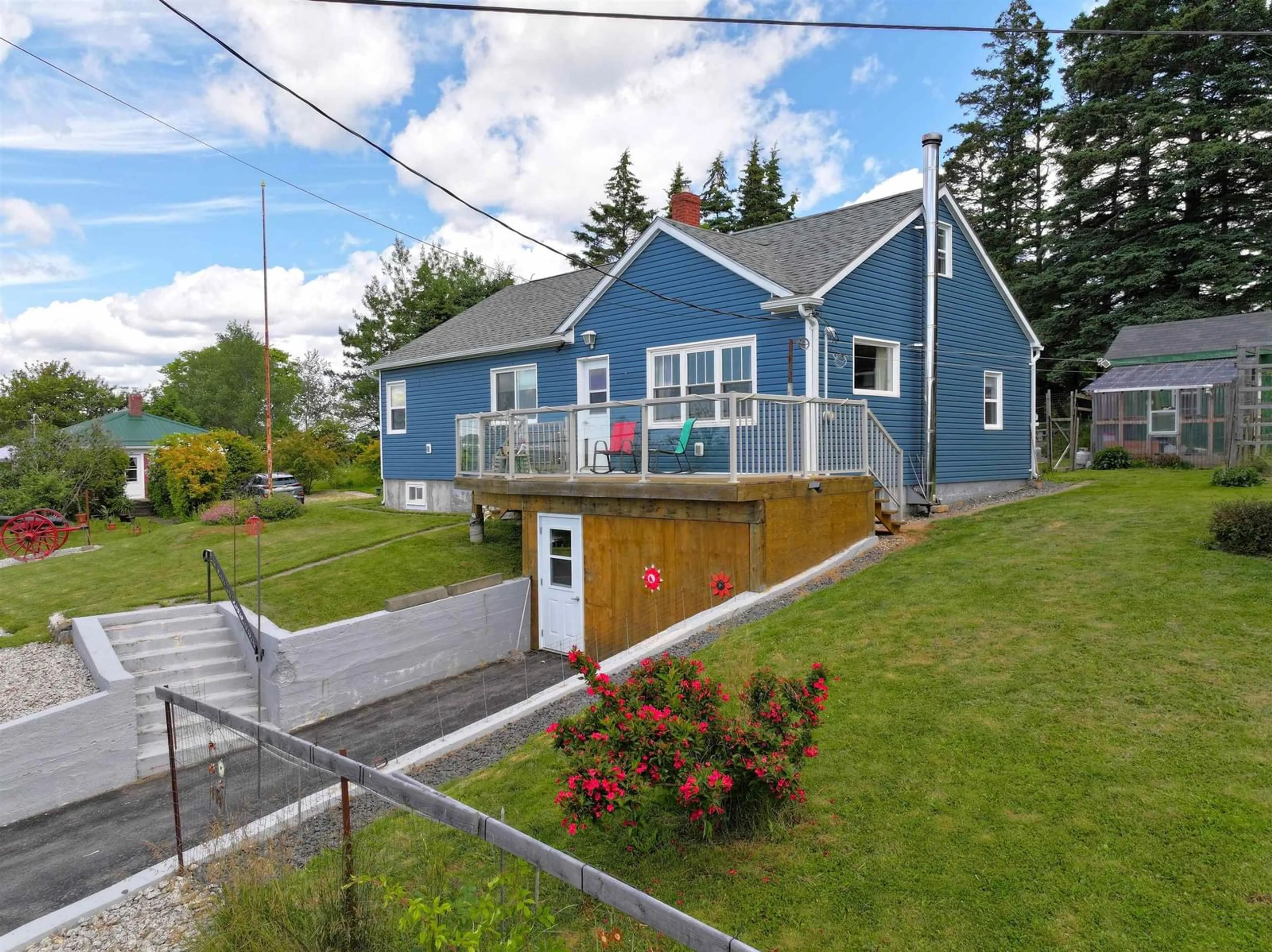 A pic from outside/outdoor area/front of a property/back of a property/a pic from drone, street for 61 Hospital Rd, Garden Lots Nova Scotia B0J 2C0