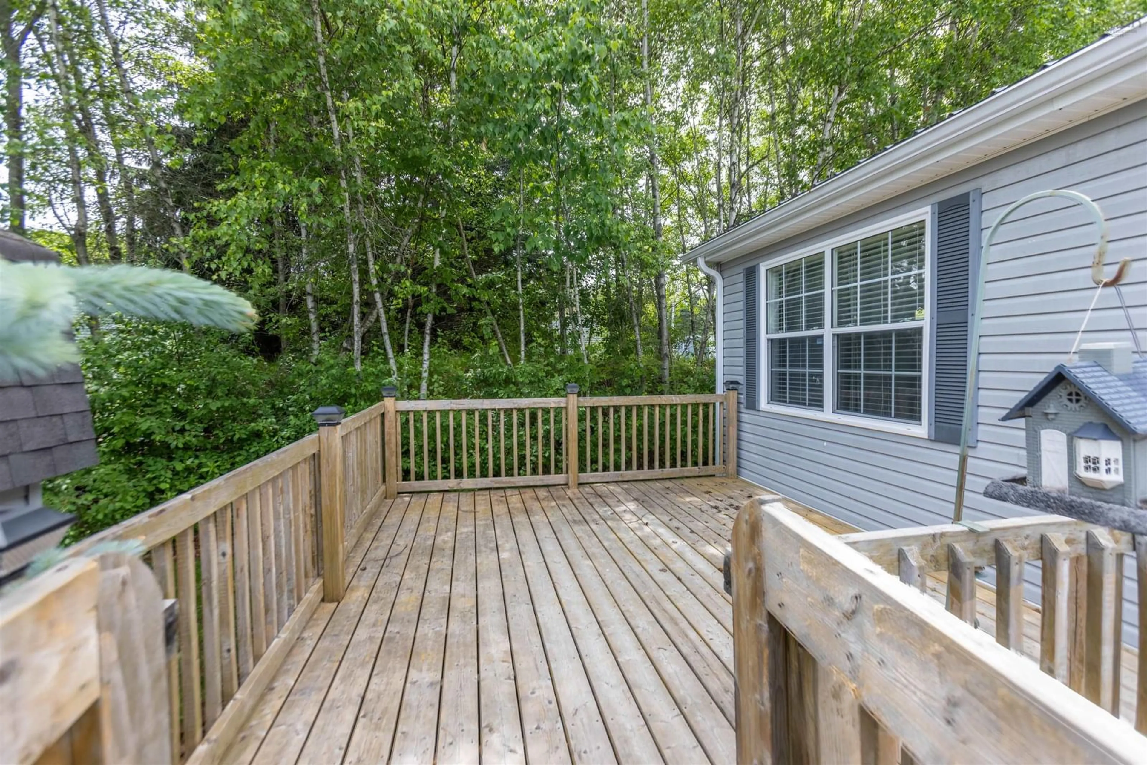 Patio, forest/trees view for 11 Cumberland Ridge, Amherst Nova Scotia B4H 0B2