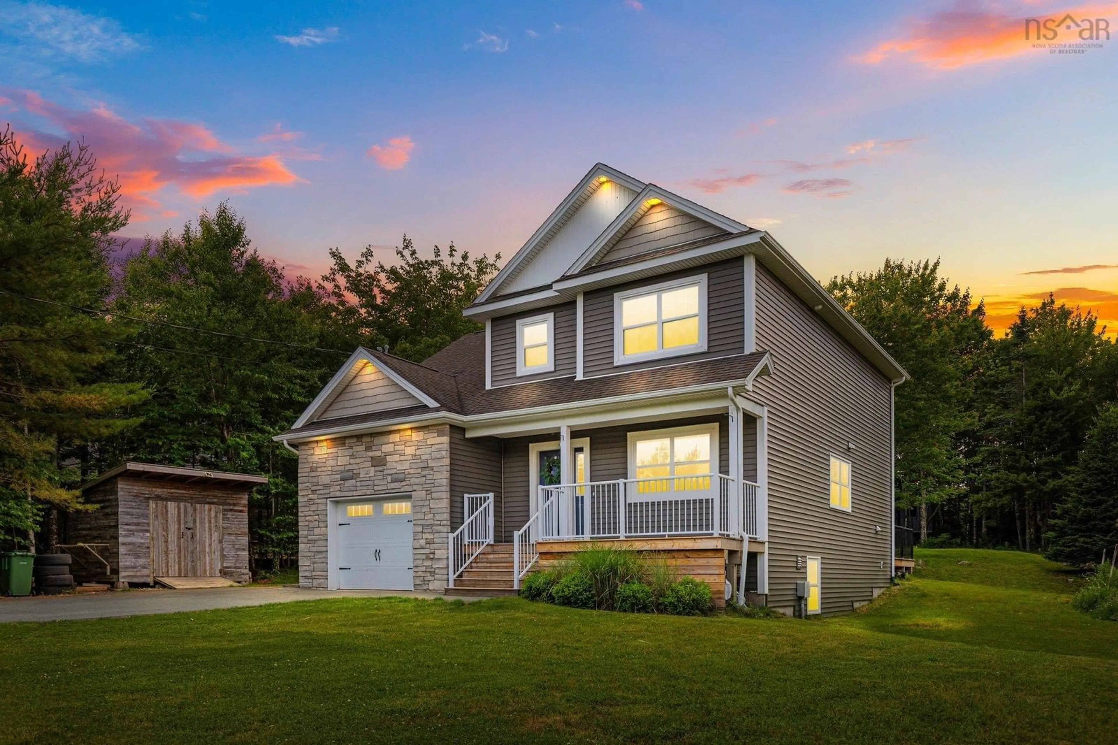 Home with vinyl exterior material, street for 1257 Westwood Blvd, Upper Tantallon Nova Scotia B3Z 0M2