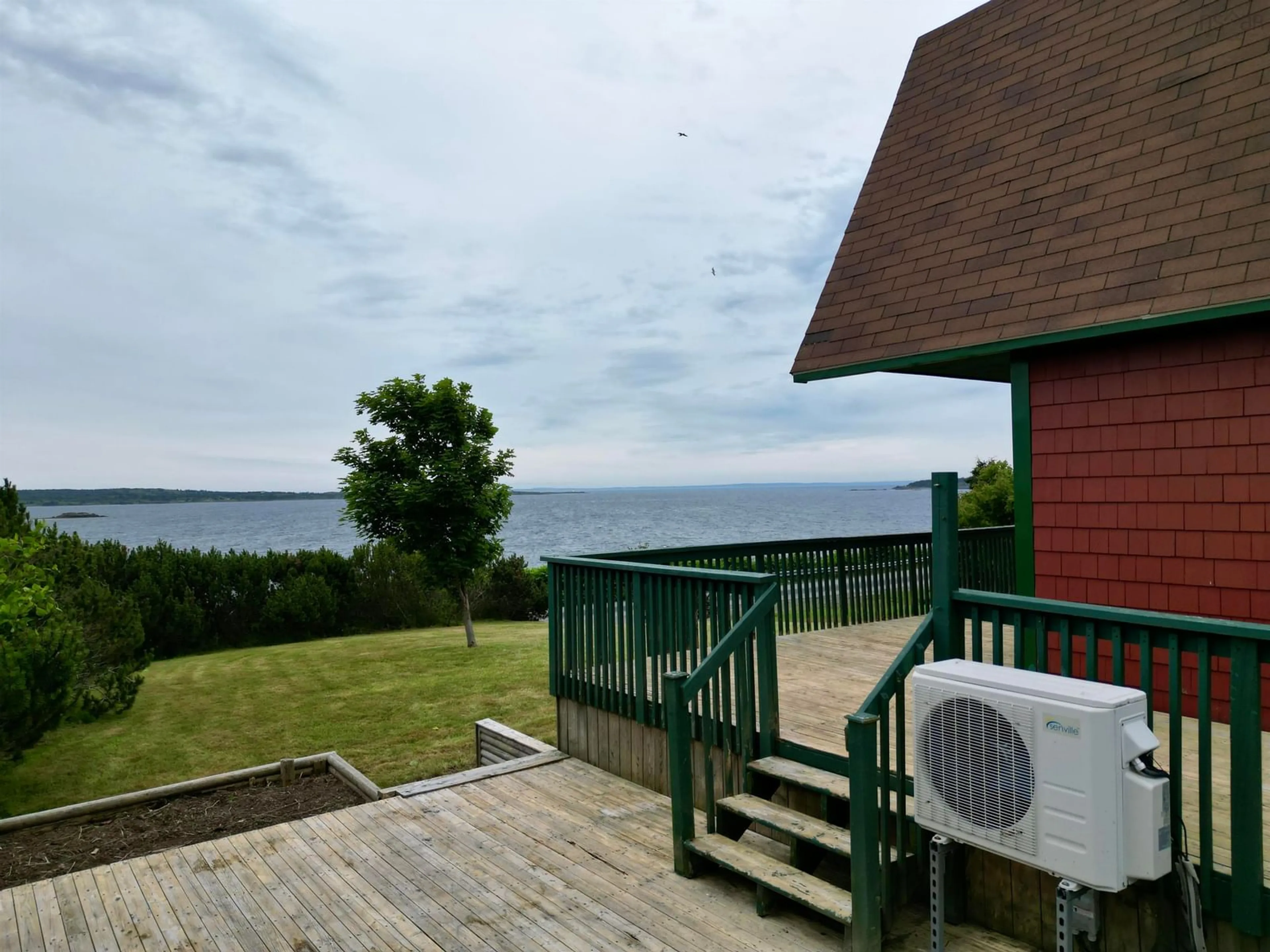 Patio, water/lake/river/ocean view for 595 Veterans Memorial Drive, Arichat Nova Scotia B0E 1A0