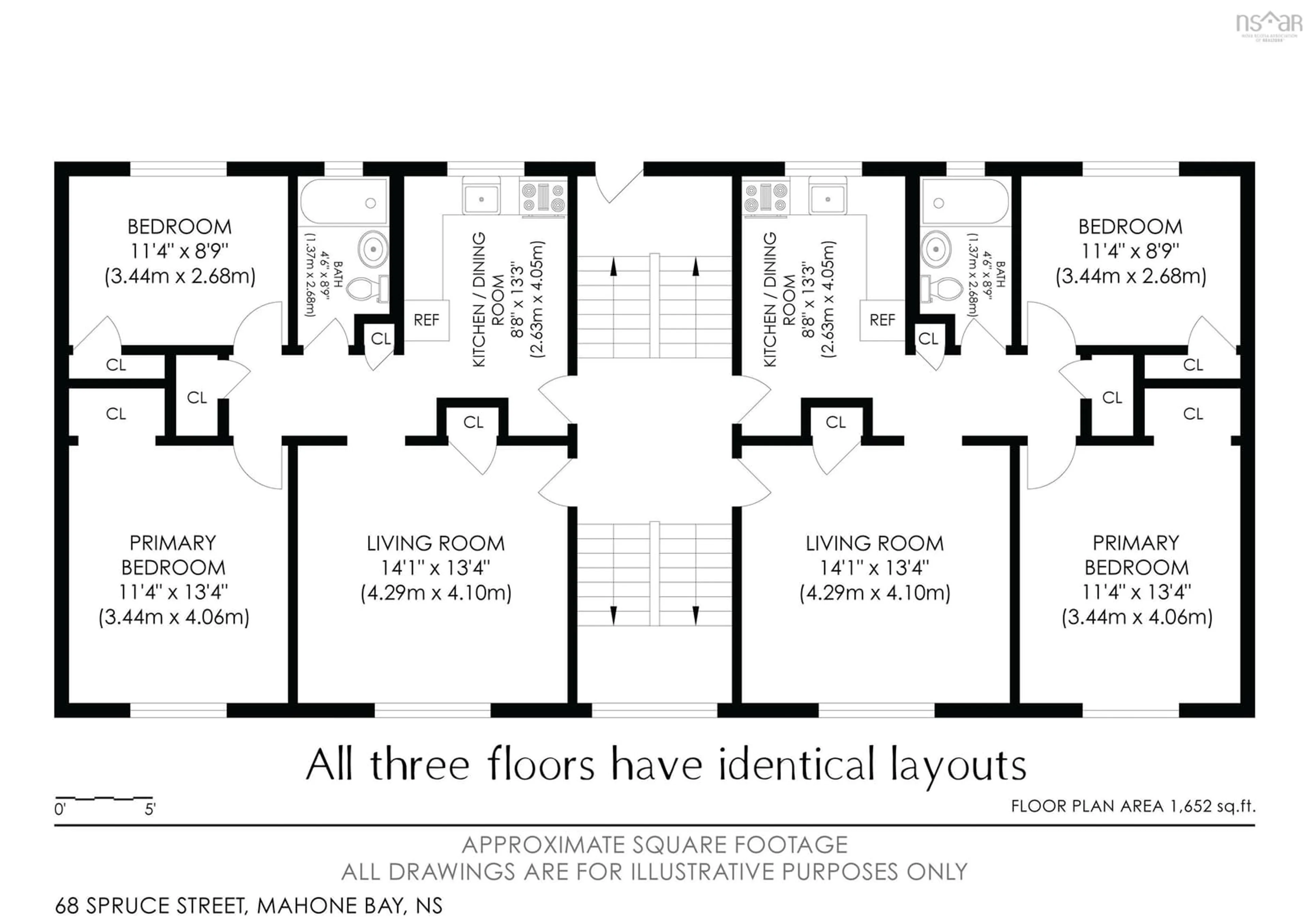 Floor plan for 68 Spruce St, Mahone Bay Nova Scotia B0J 2E0