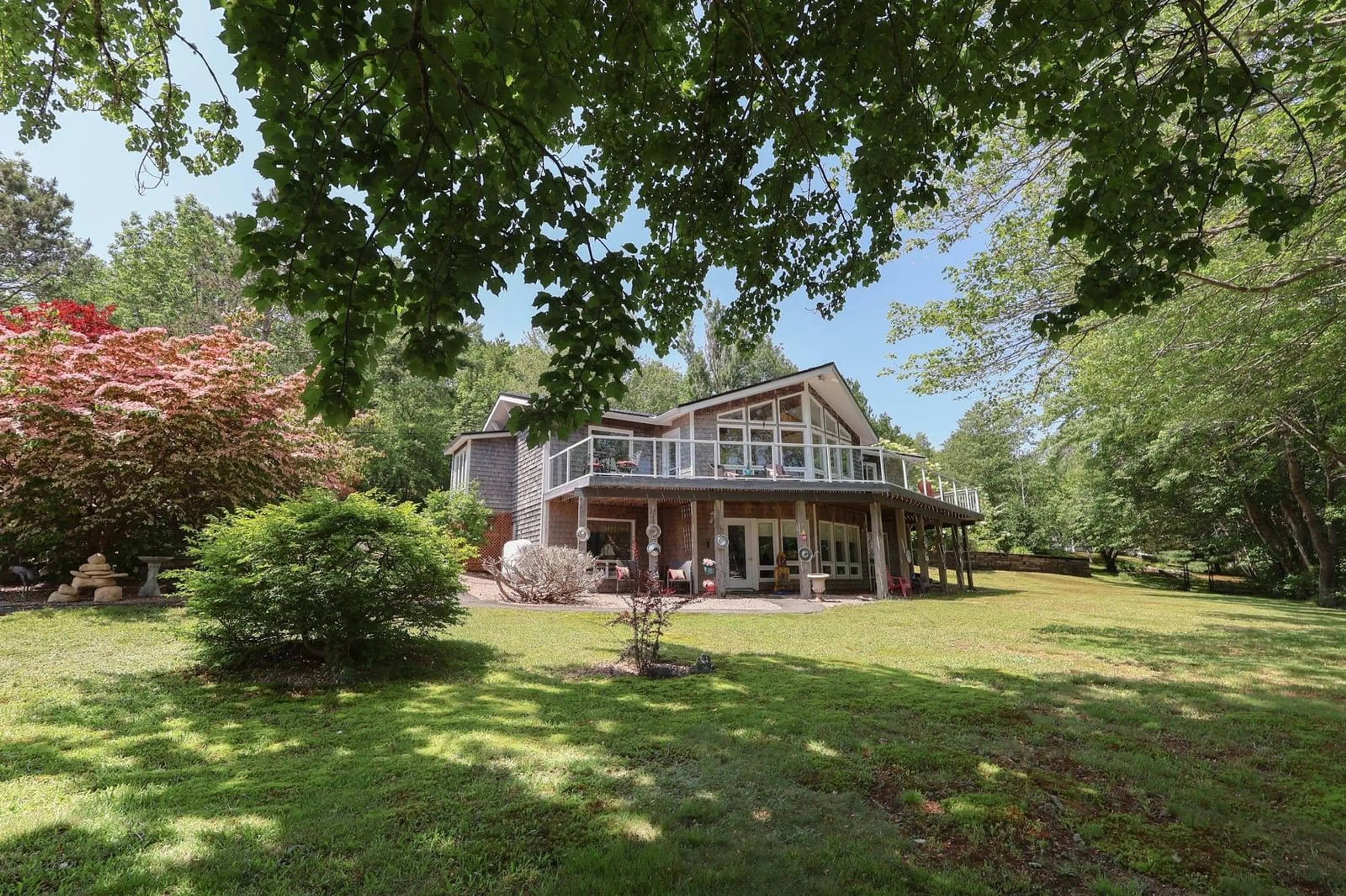 A pic from outside/outdoor area/front of a property/back of a property/a pic from drone, water/lake/river/ocean view for 133 Conquerall Rd, Hebbs Cross Nova Scotia B4V 0Z6