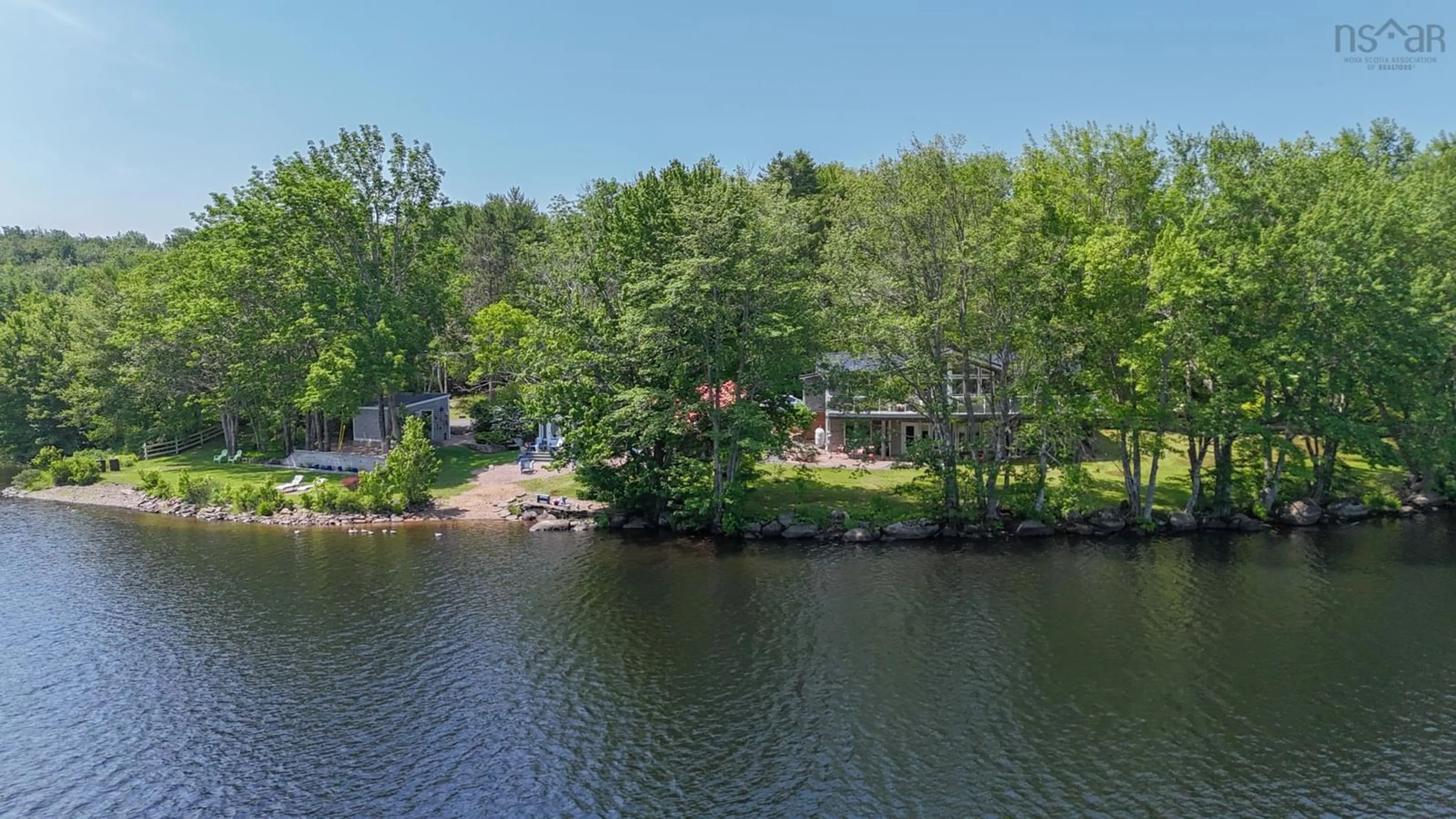 A pic from outside/outdoor area/front of a property/back of a property/a pic from drone, water/lake/river/ocean view for 133 Conquerall Rd, Hebbs Cross Nova Scotia B4V 0Z6