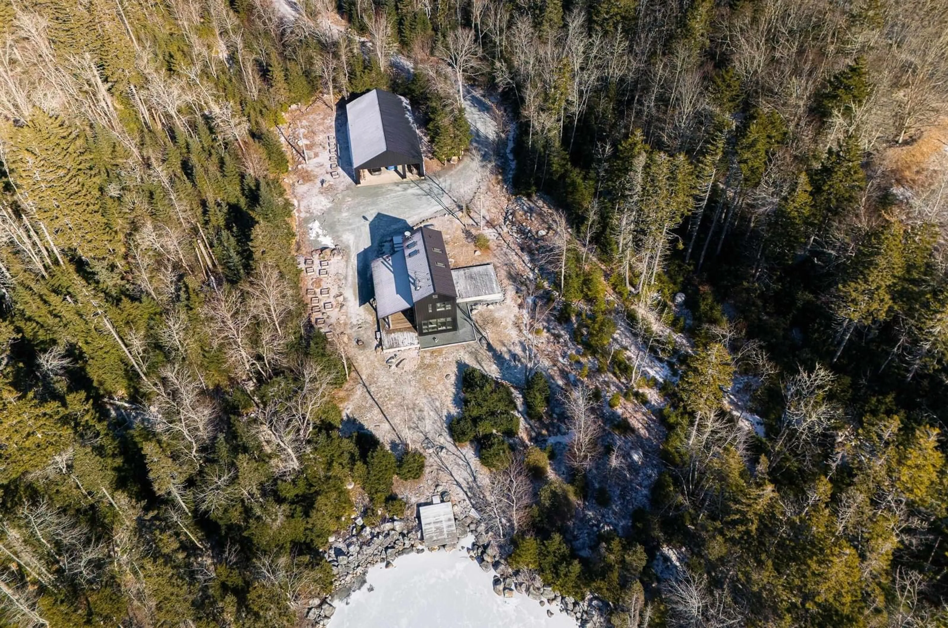 A pic from outside/outdoor area/front of a property/back of a property/a pic from drone, building for 172 Paces Lake Dr, Musquodoboit Harbour Nova Scotia B0J 2L0