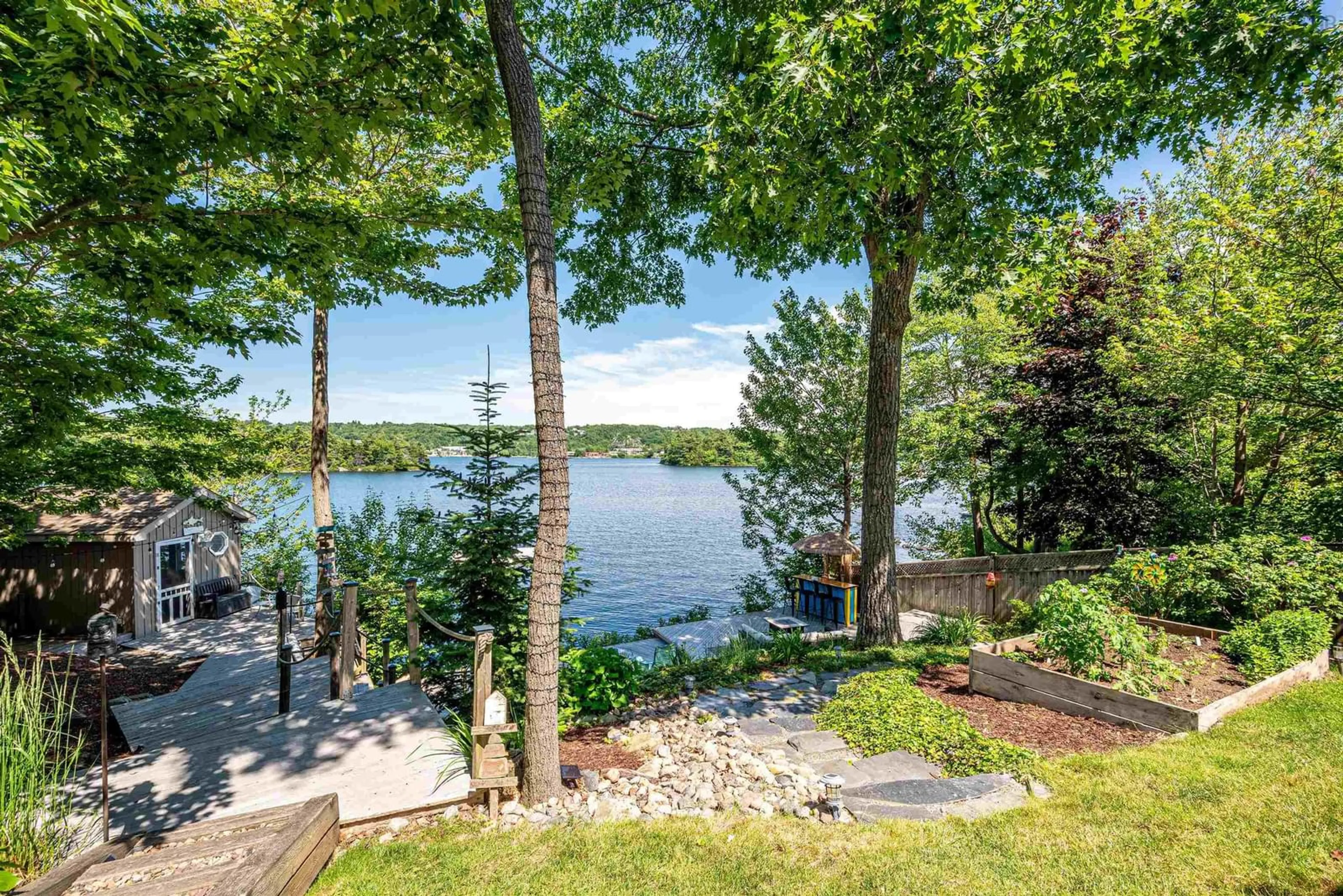 Patio, water/lake/river/ocean view for 73 Lakeshore Park Terr, Dartmouth Nova Scotia B3A 4Z4