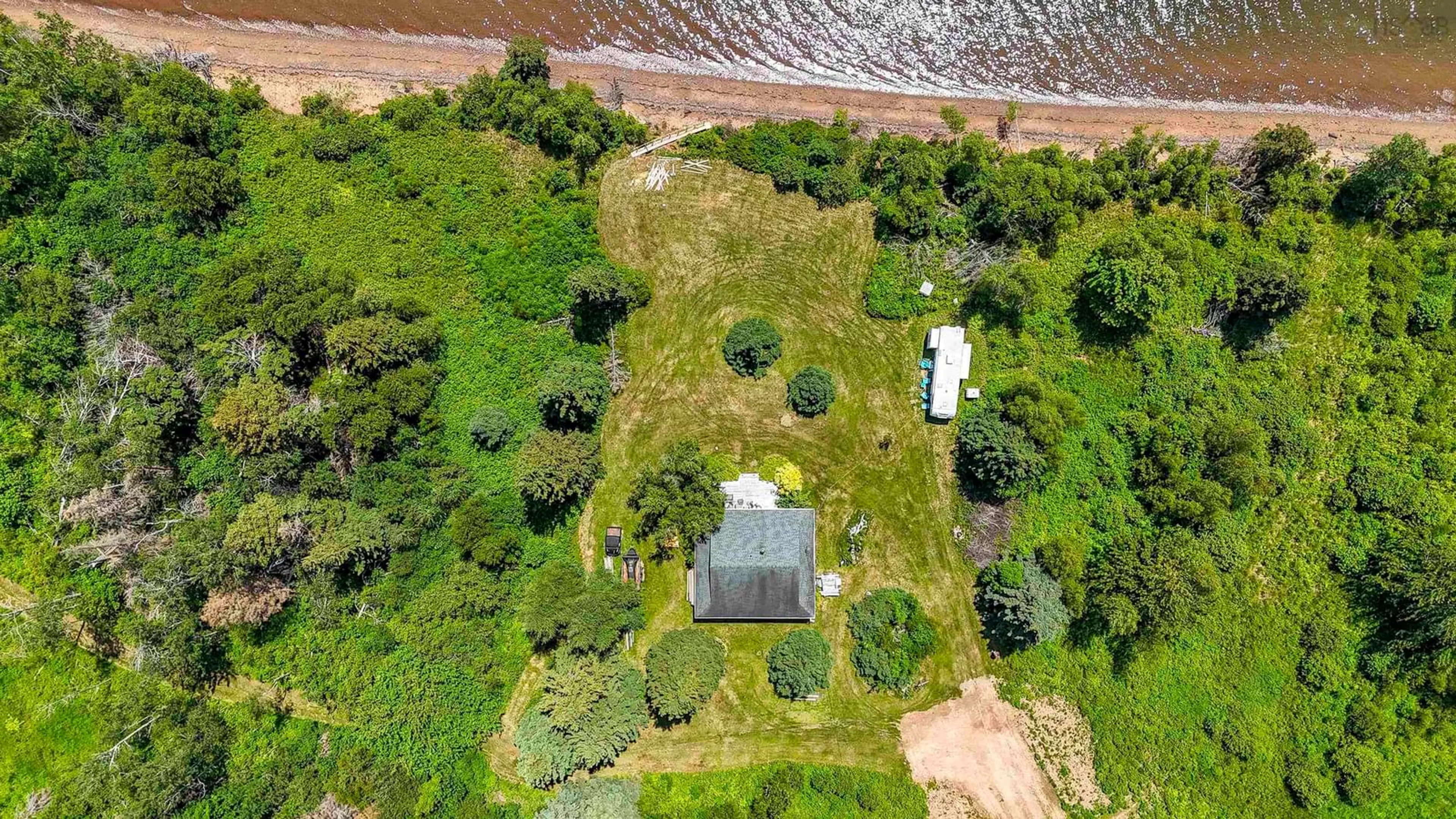 A pic from outside/outdoor area/front of a property/back of a property/a pic from drone, unknown for 1064 Caribou Island Rd, Caribou Island Nova Scotia B0K 1H0