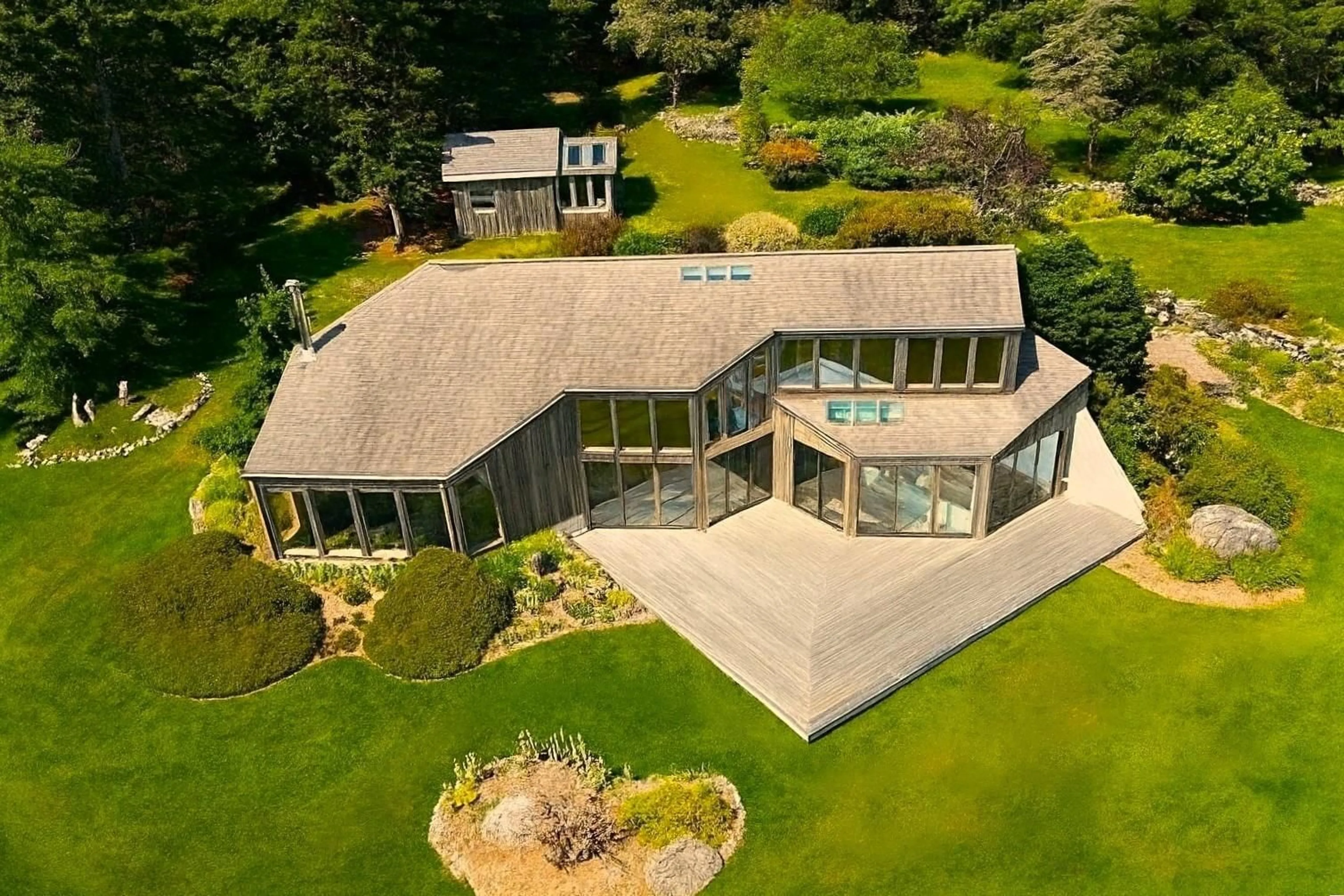 A pic from outside/outdoor area/front of a property/back of a property/a pic from drone, building for 42 Indian Bay Rd, Voglers Cove Nova Scotia B0J 2H0