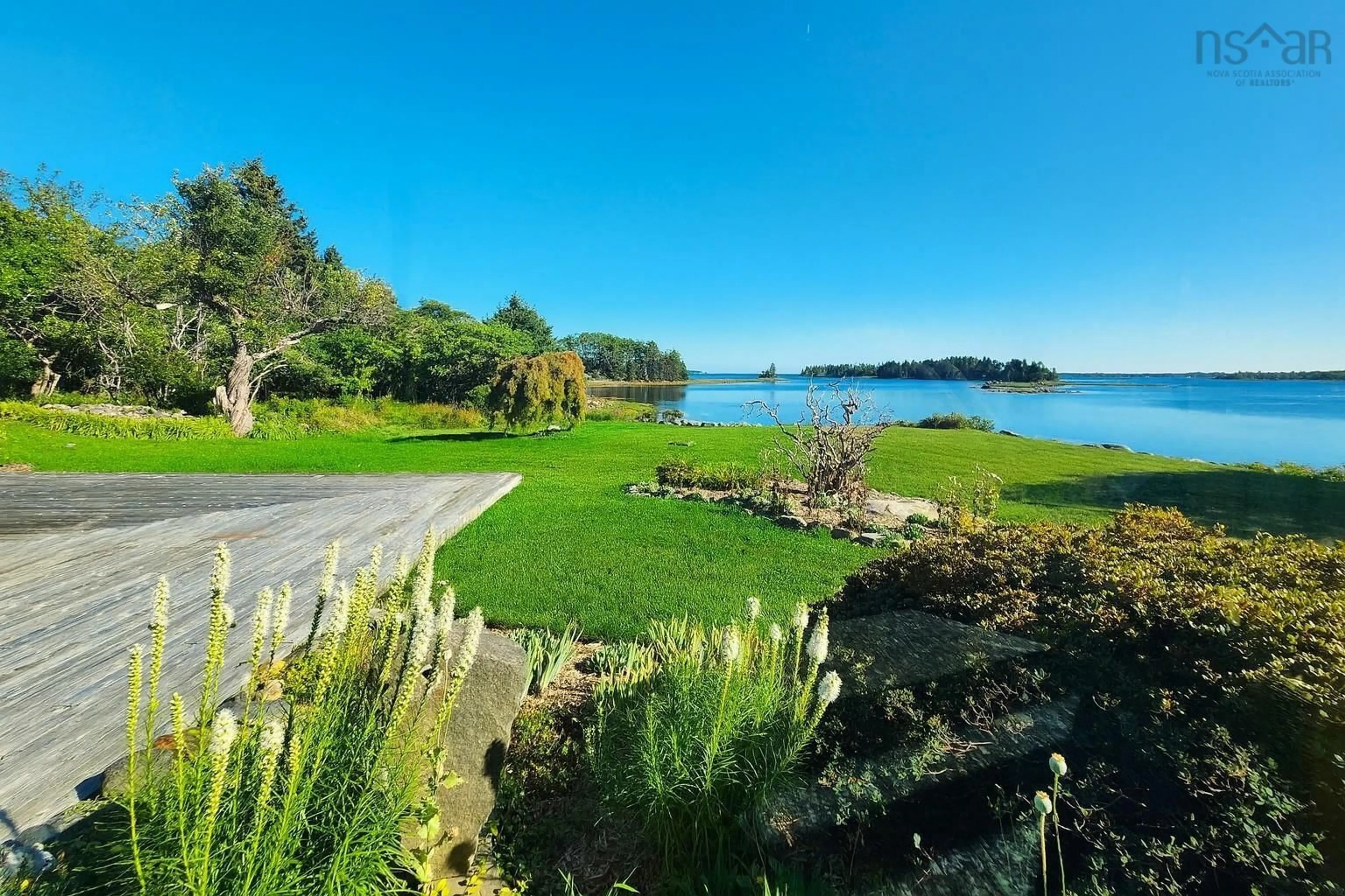A pic from outside/outdoor area/front of a property/back of a property/a pic from drone, water/lake/river/ocean view for 42 Indian Bay Rd, Voglers Cove Nova Scotia B0J 2H0