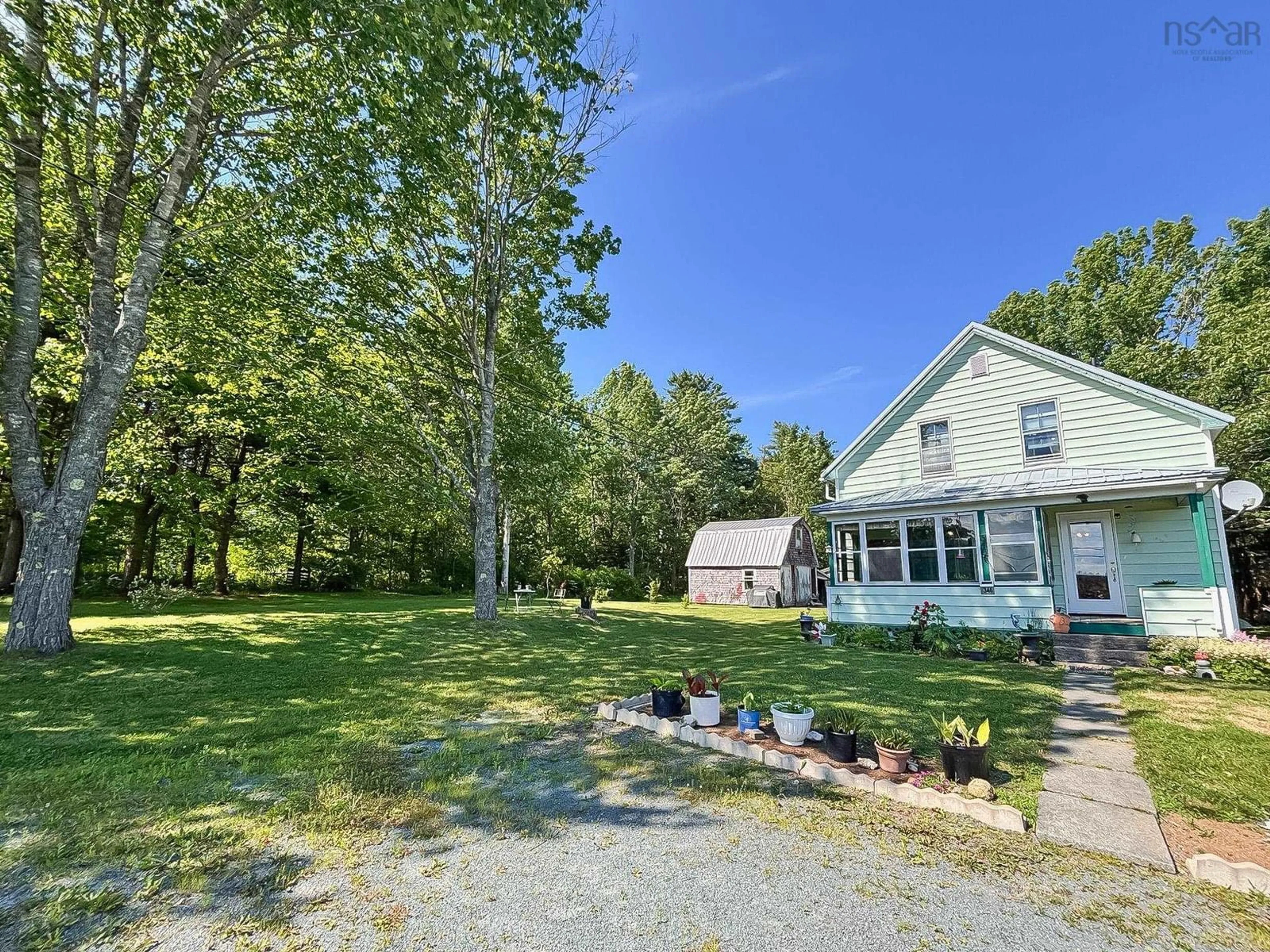 A pic from outside/outdoor area/front of a property/back of a property/a pic from drone, water/lake/river/ocean view for 346 Lower Branch Rd, Lower Branch Nova Scotia B4V 4M1