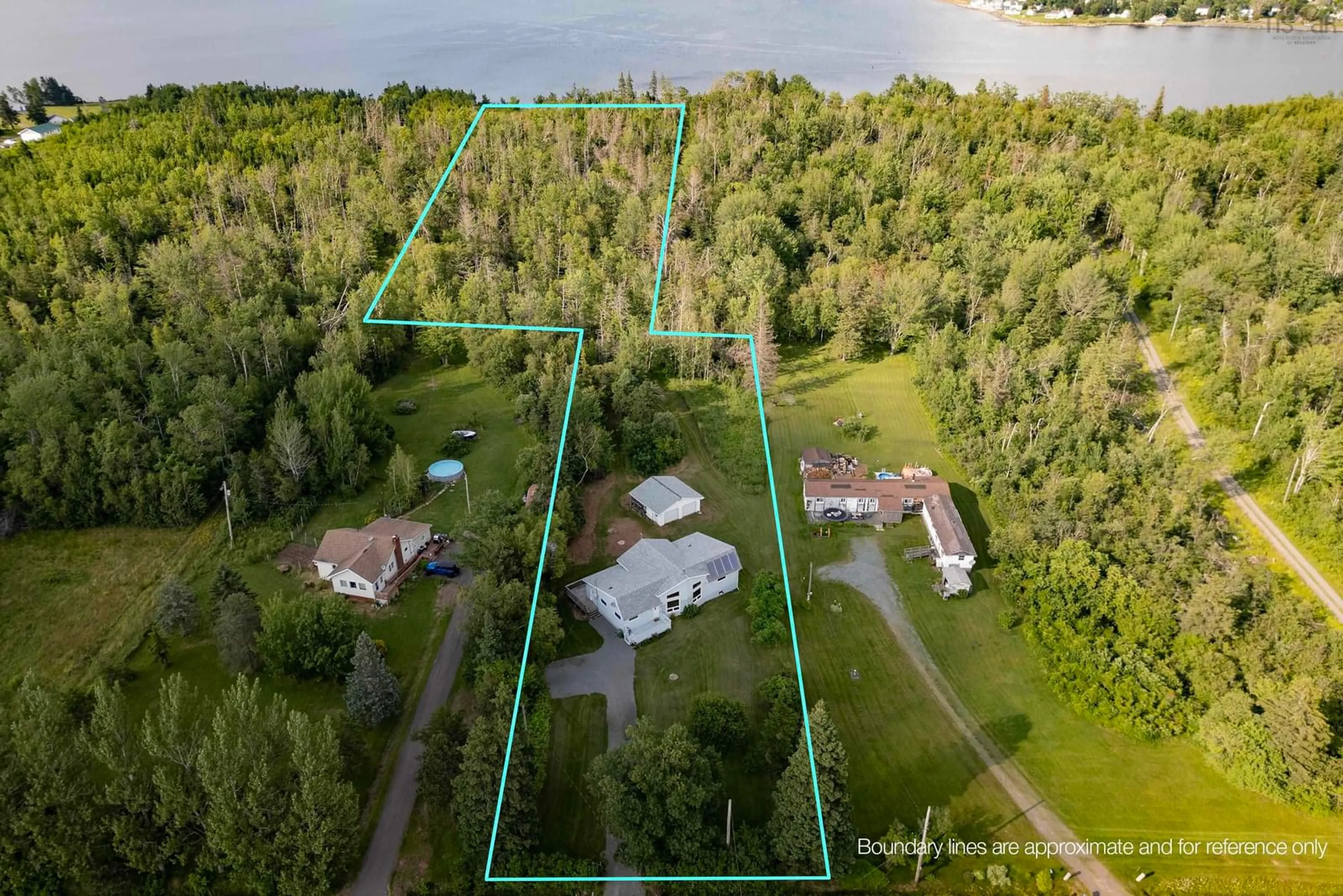 A pic from outside/outdoor area/front of a property/back of a property/a pic from drone, water/lake/river/ocean view for 9525 Highway 6, Pugwash Nova Scotia B0K 1L0
