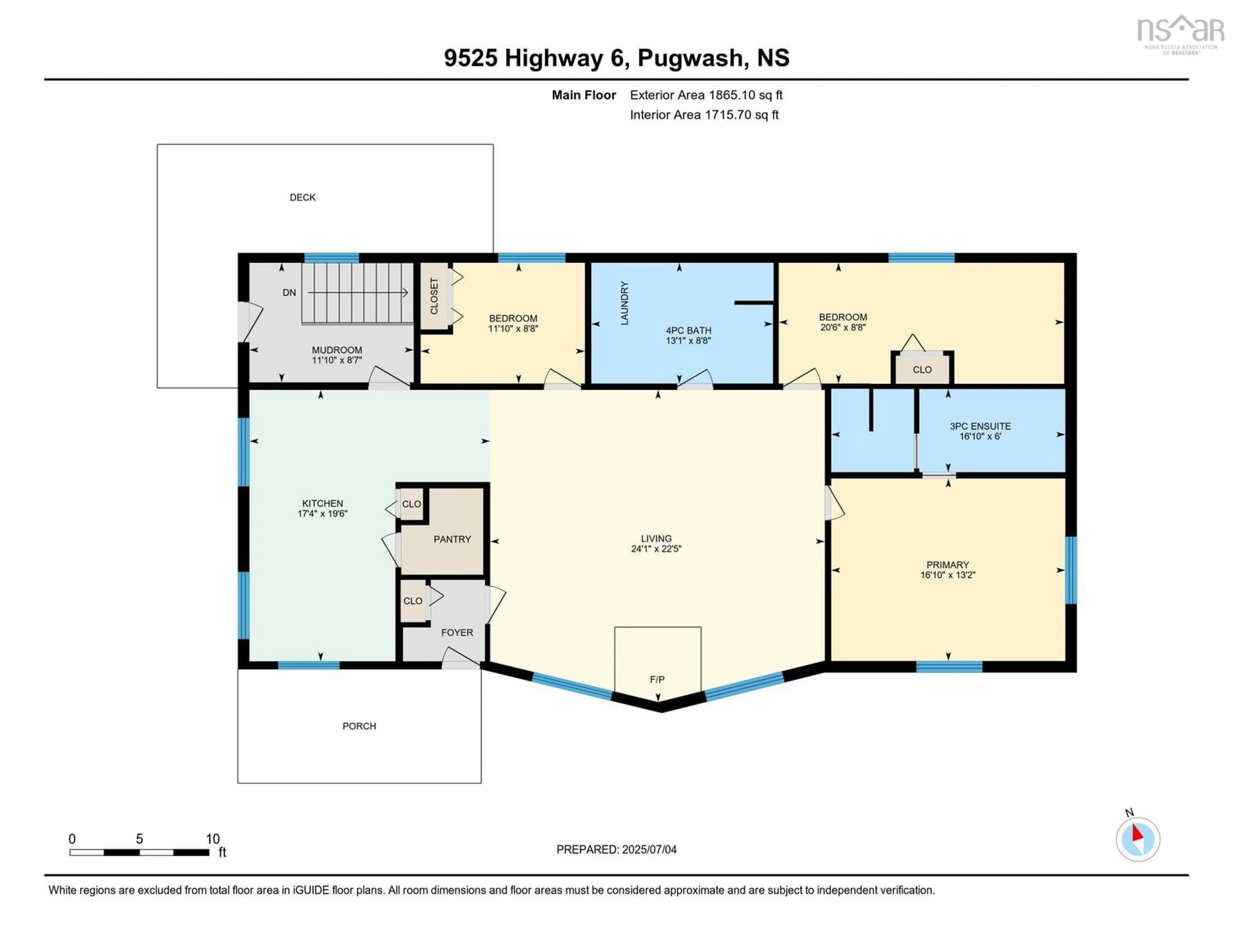 Floor plan for 9525 Highway 6, Pugwash Nova Scotia B0K 1L0
