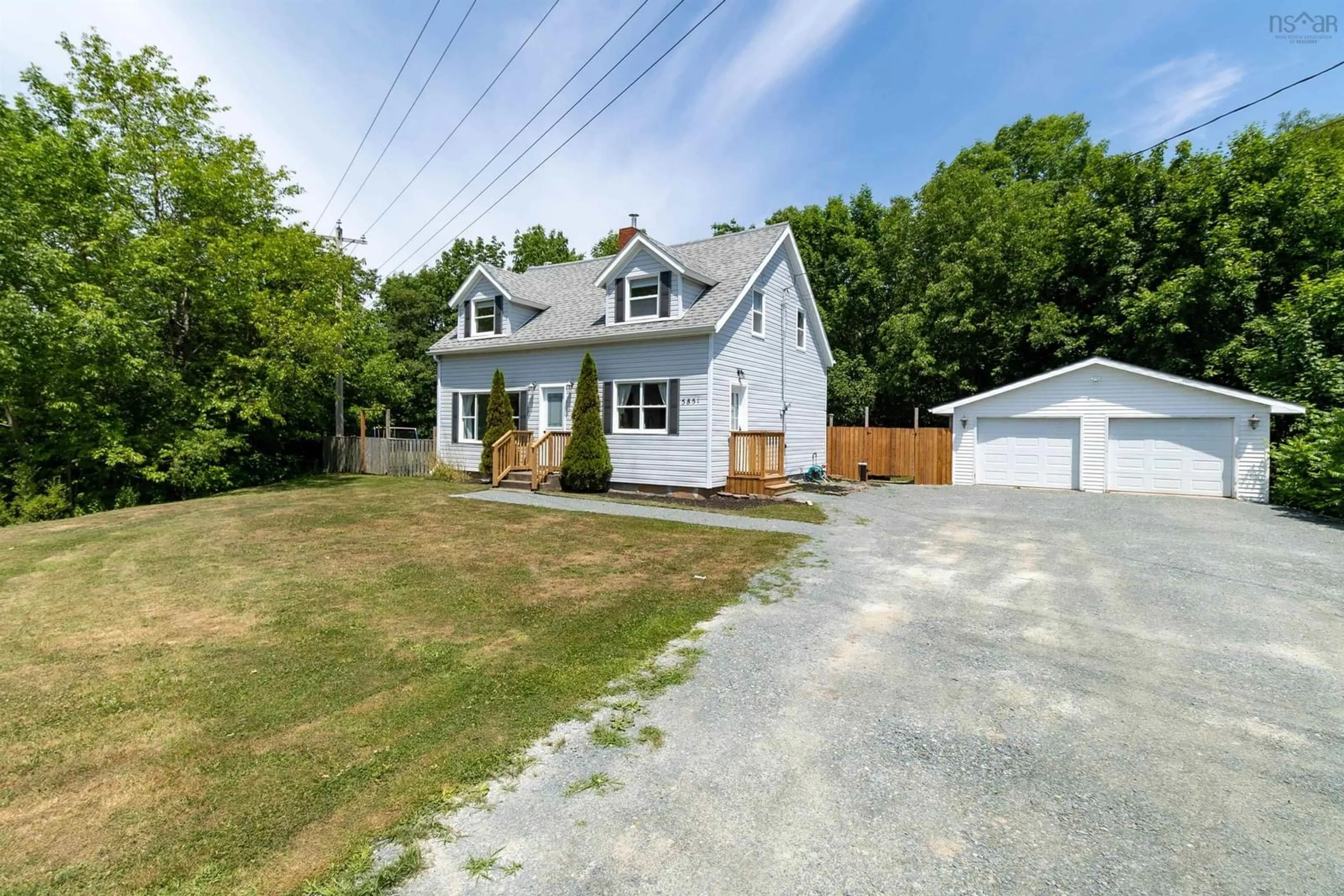 A pic from outside/outdoor area/front of a property/back of a property/a pic from drone, street for 5851 Hwy 1, St. Croix Nova Scotia B0N 1L0