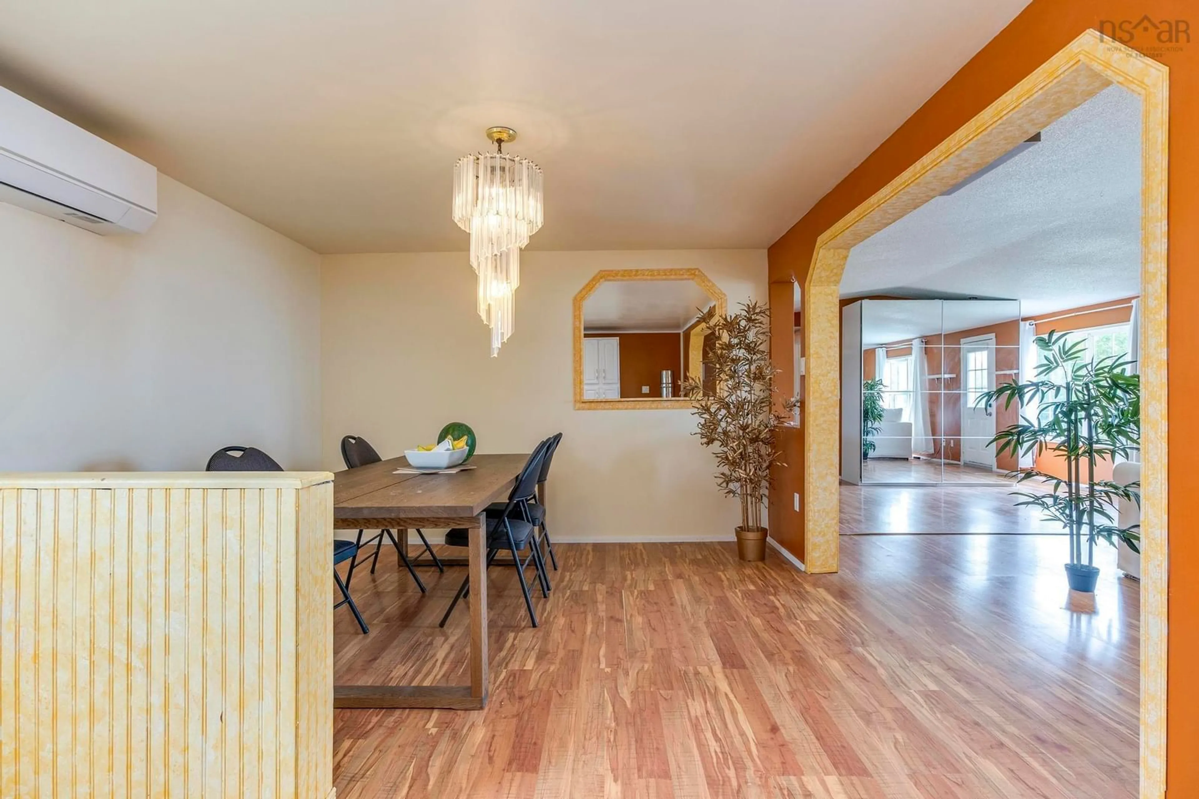 Dining room, wood/laminate floor for 101 Scrivens Rd, West Quoddy Nova Scotia B0J 2R0