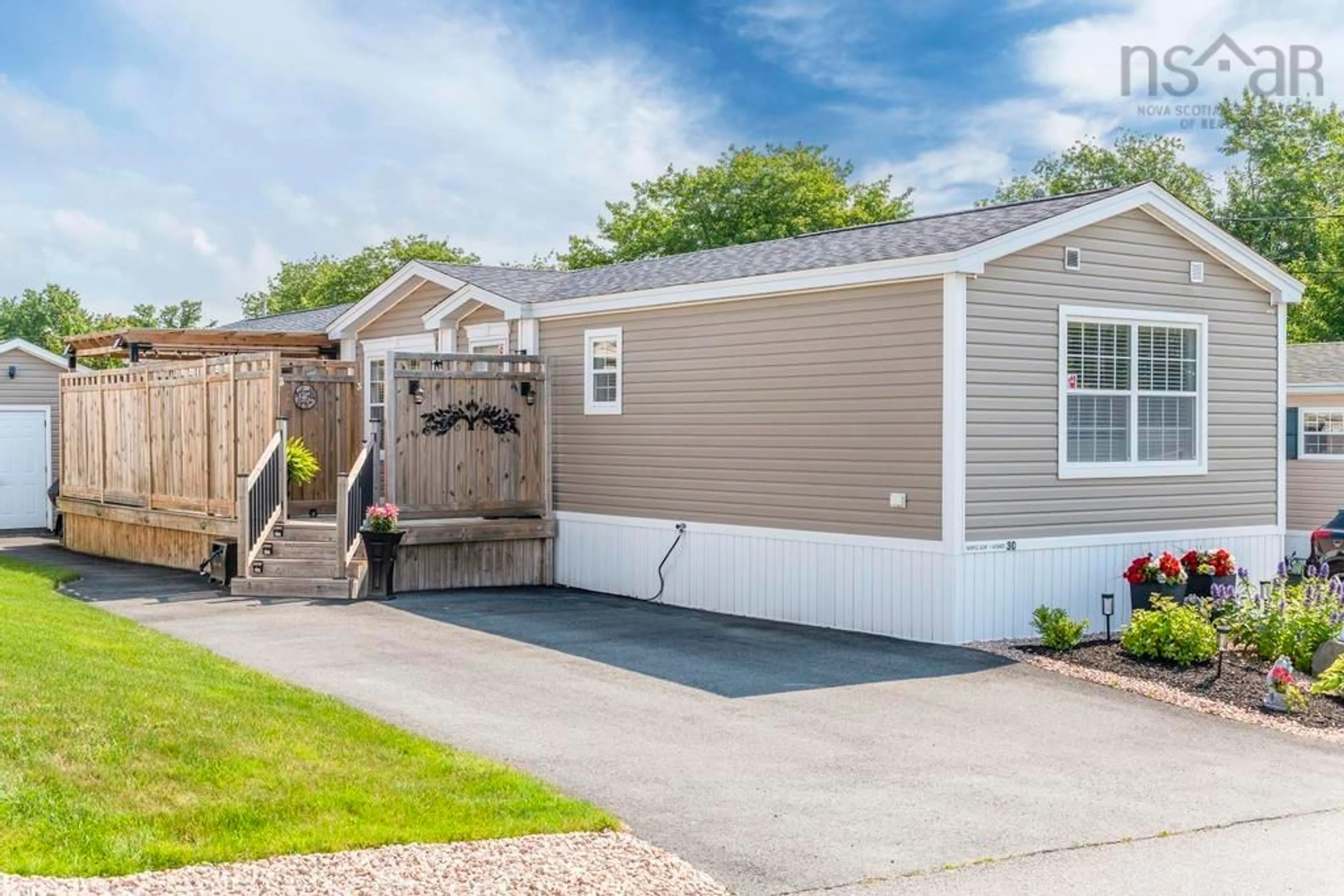 Home with vinyl exterior material, street for 30 Fourth St, Lucasville Nova Scotia B4B 0S3