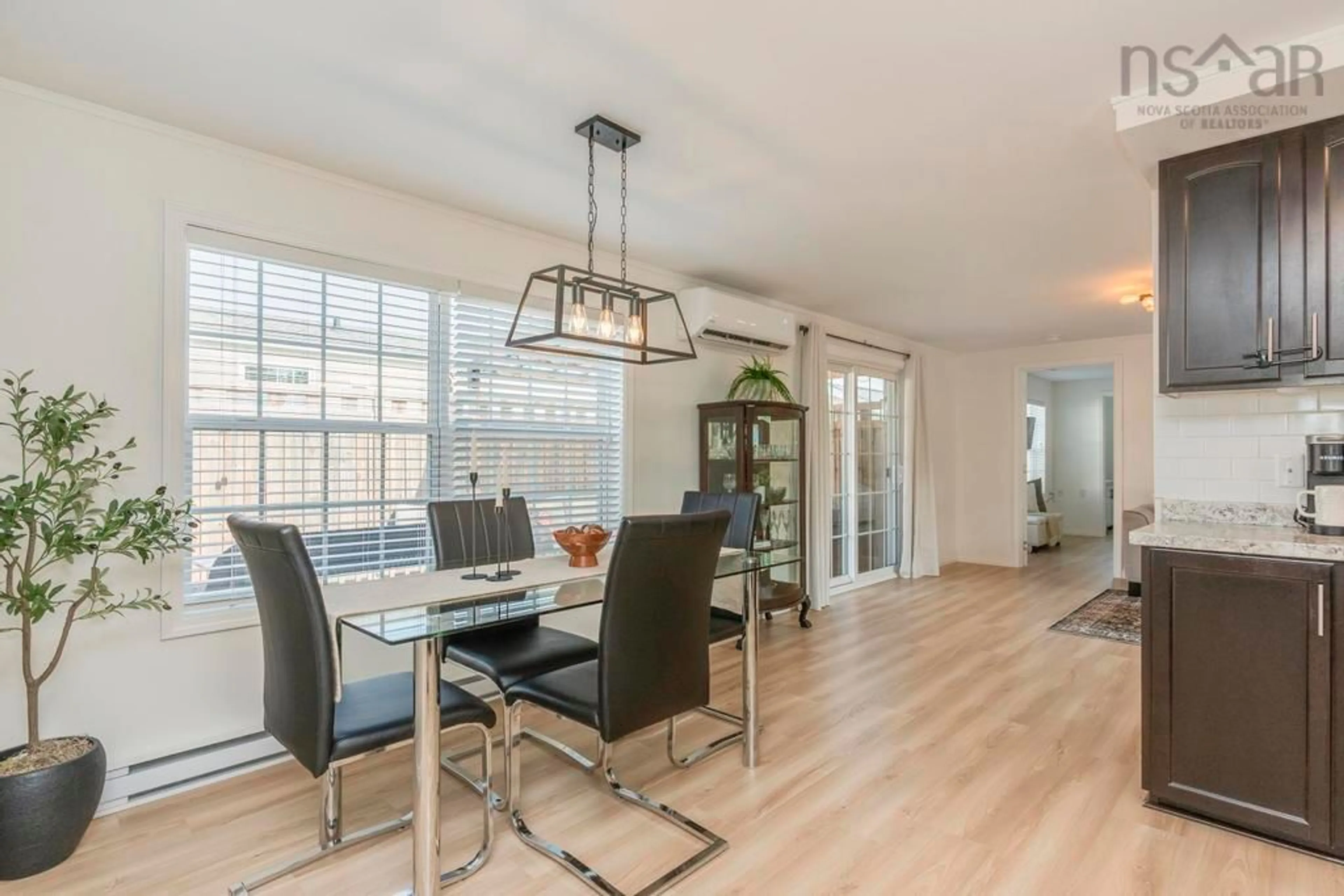 Dining room, wood/laminate floor for 30 Fourth St, Lucasville Nova Scotia B4B 0S3