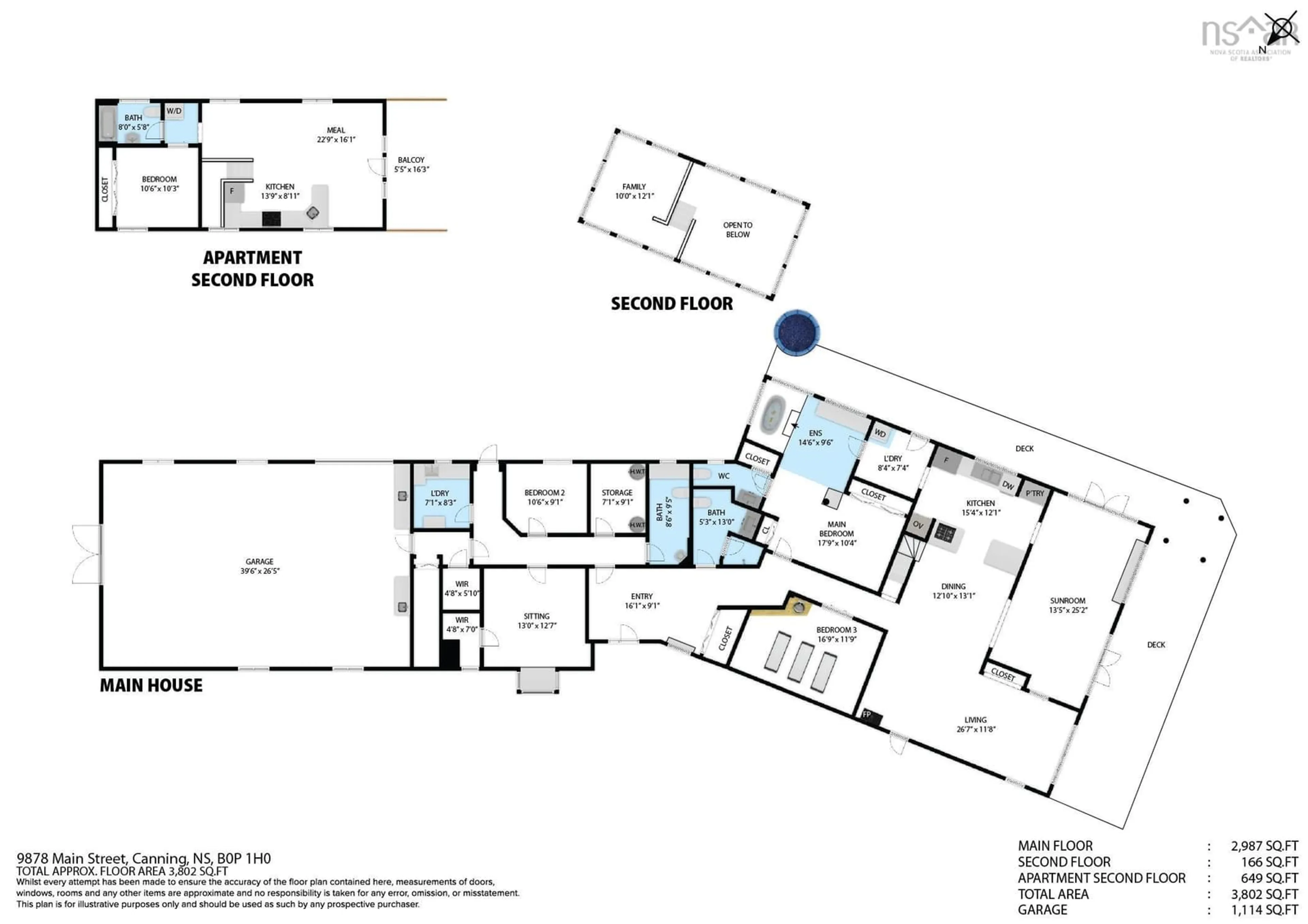 Floor plan for 9878 Main St, Canning Nova Scotia B0P 1H0