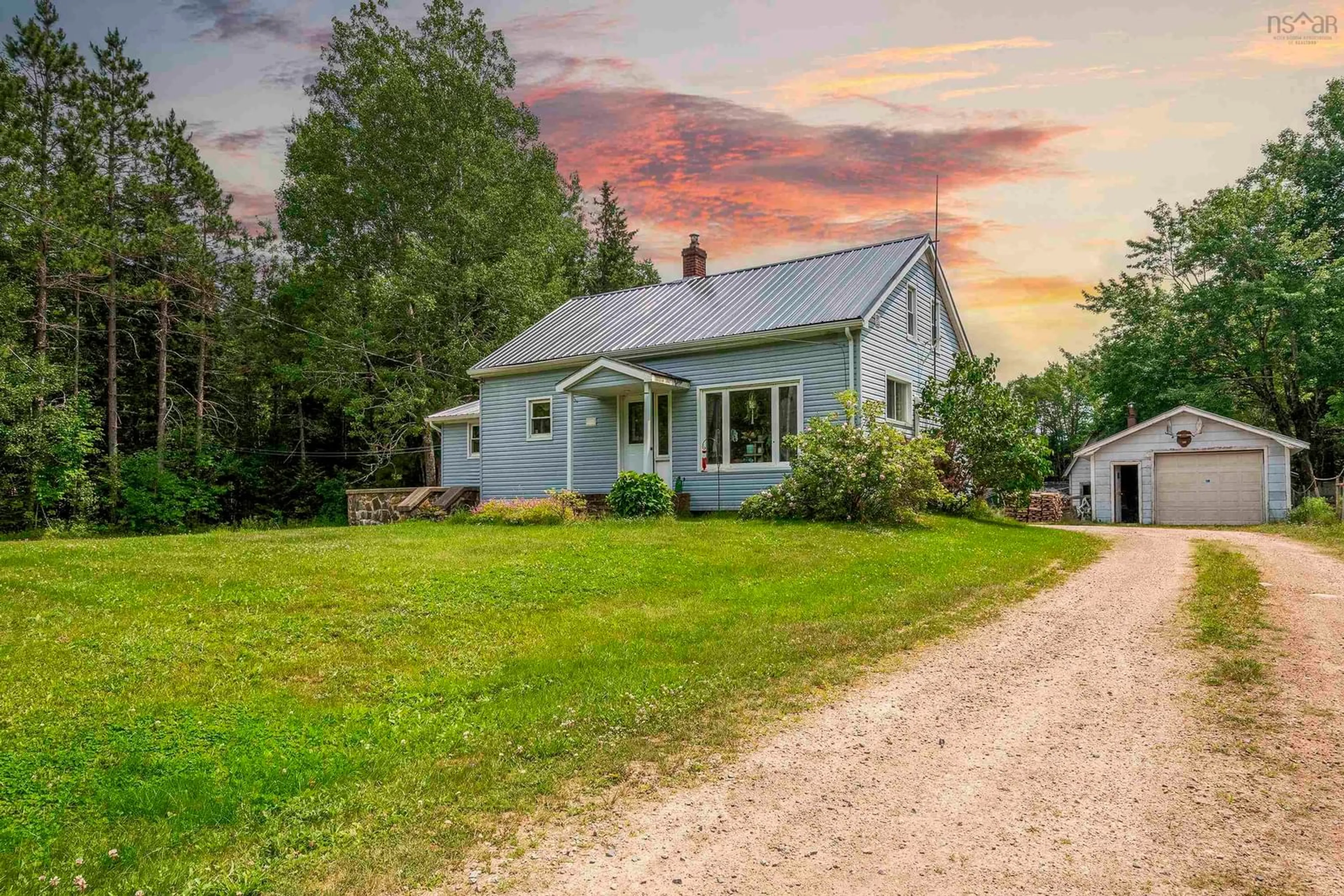 A pic from outside/outdoor area/front of a property/back of a property/a pic from drone, street for 672 East Dalhousie Rd, East Dalhousie Nova Scotia B0R 1H0