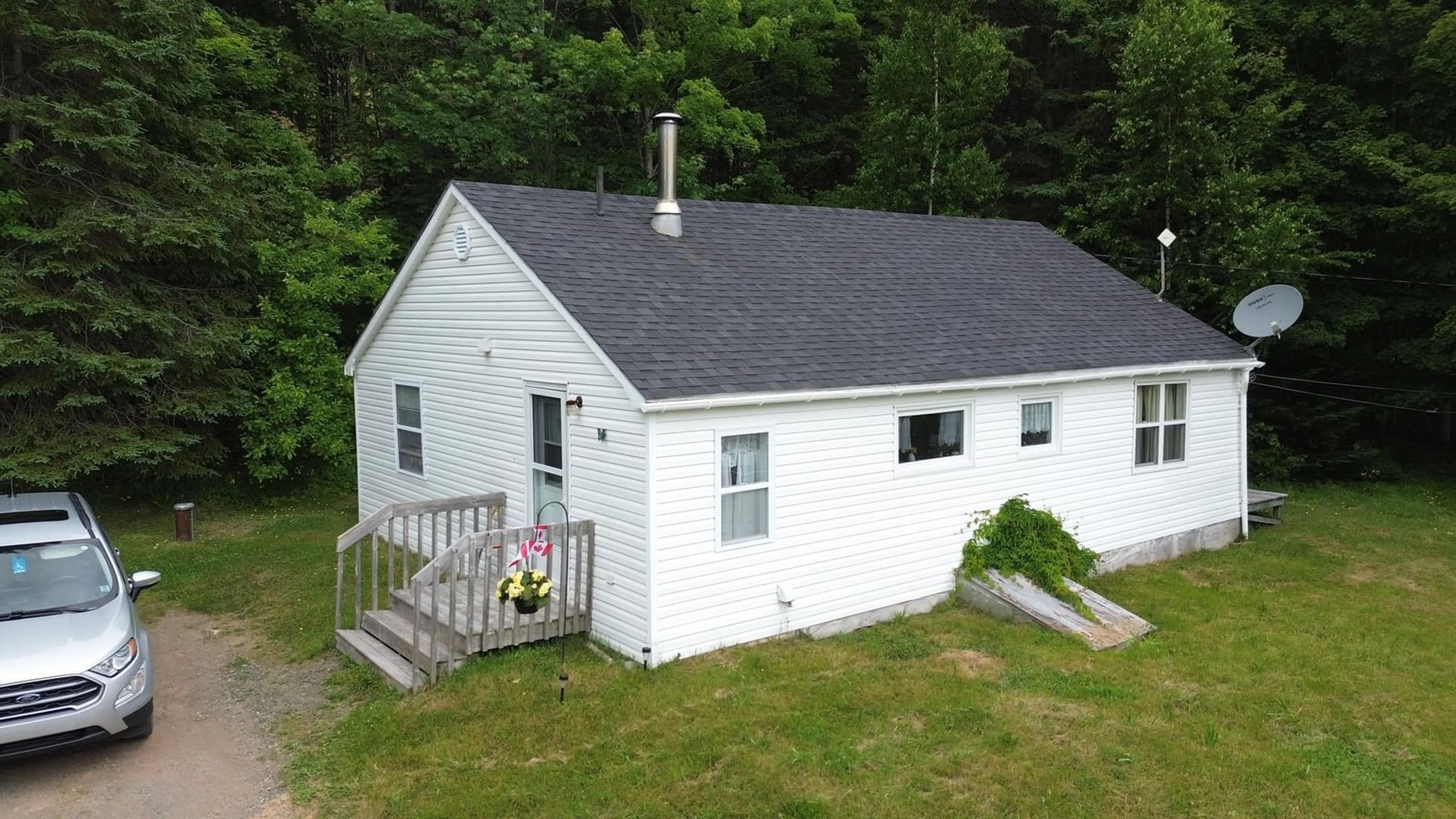 A pic from outside/outdoor area/front of a property/back of a property/a pic from drone, building for 11301 Highway 105, Aberdeen Nova Scotia B0E 3M0