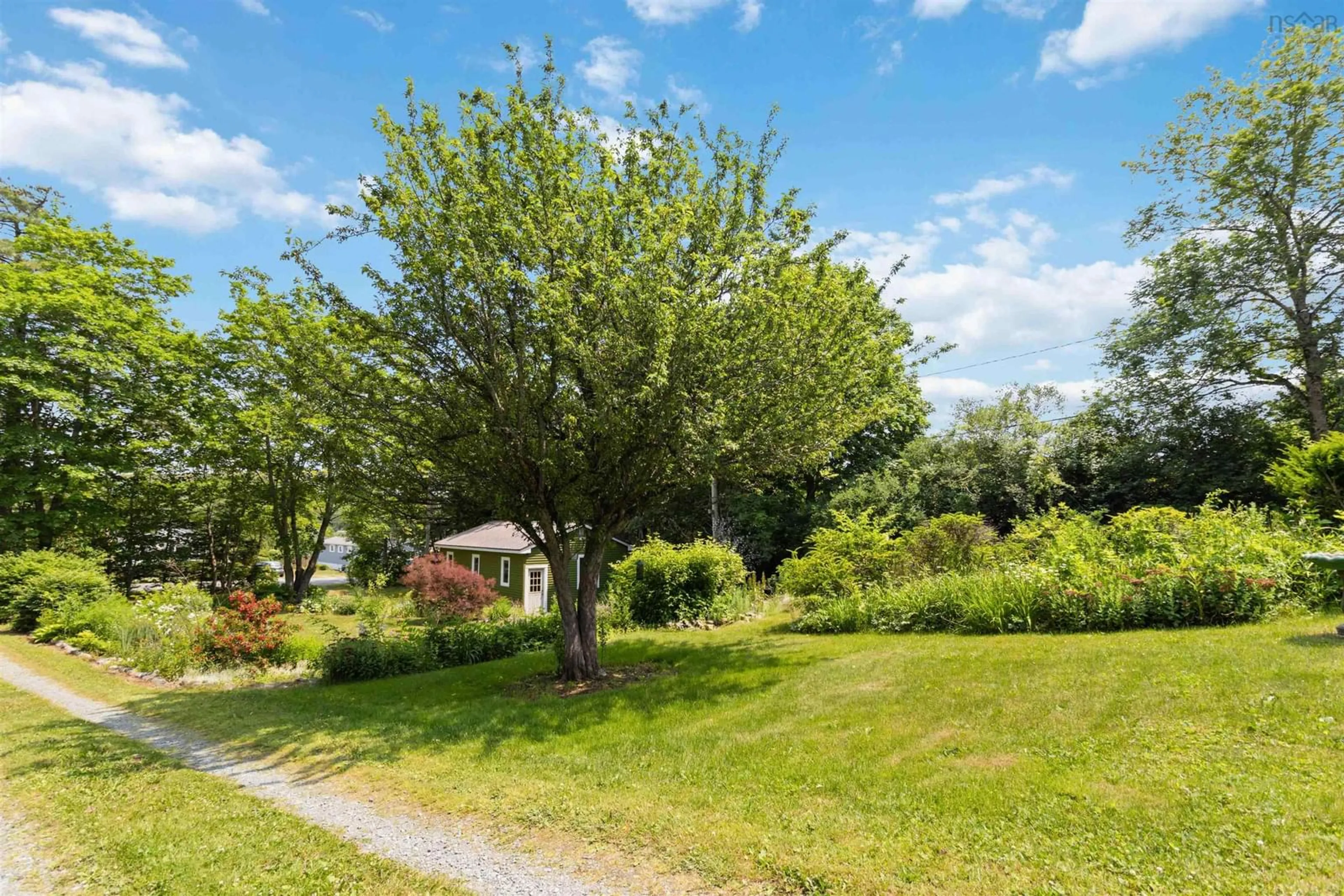 A pic from outside/outdoor area/front of a property/back of a property/a pic from drone, forest/trees view for 7 Lorne Dr, Westphal Nova Scotia B2Z 1B2