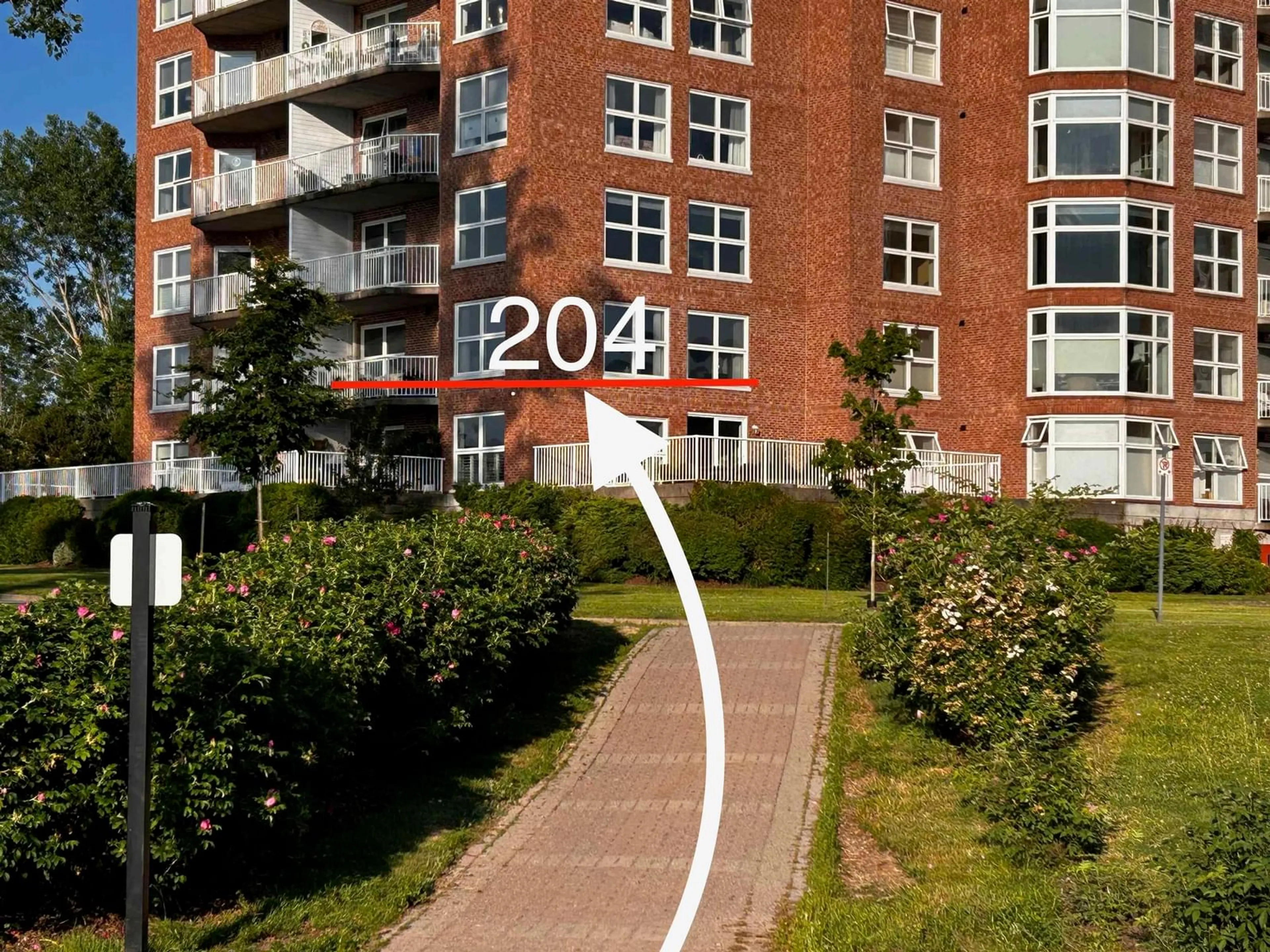 A pic from outside/outdoor area/front of a property/back of a property/a pic from drone, street for 99 Waterfront Dr #204, Bedford Nova Scotia B4A 4K4