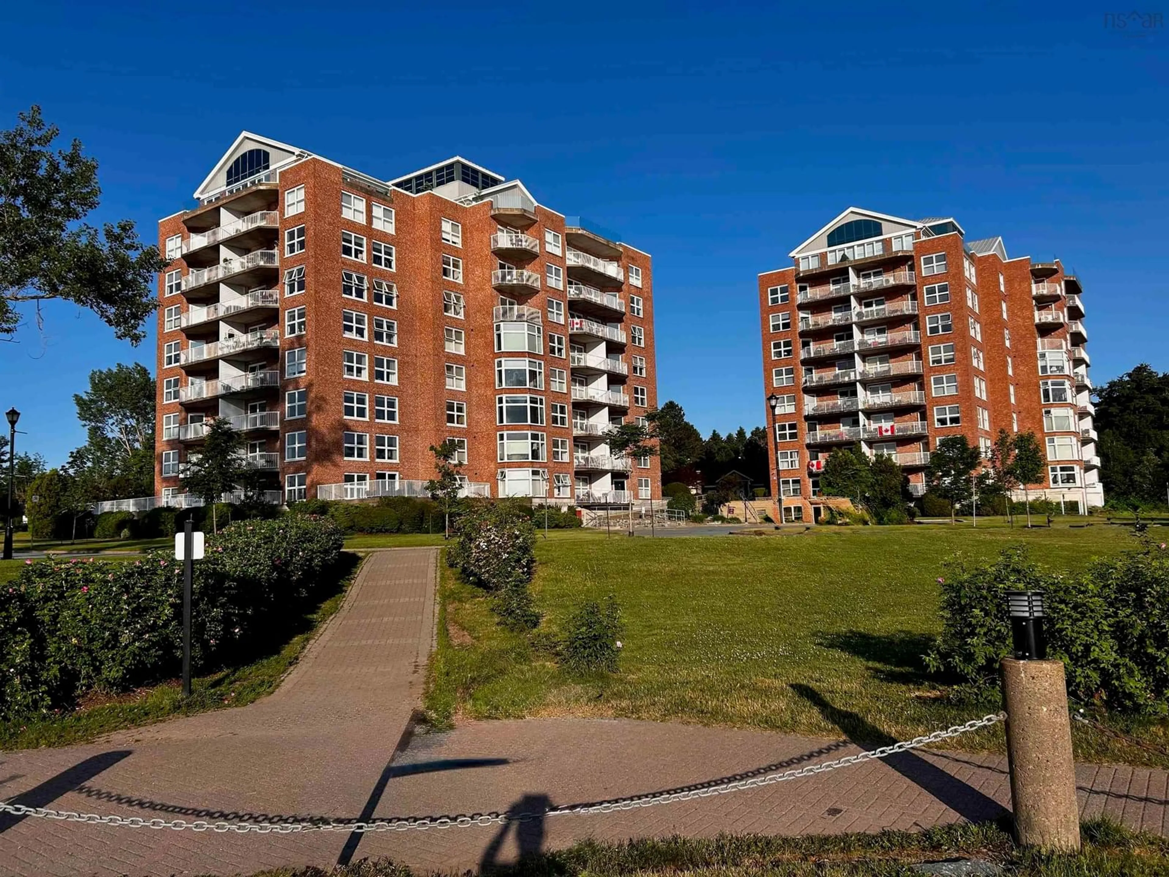 A pic from outside/outdoor area/front of a property/back of a property/a pic from drone, unknown for 99 Waterfront Dr #204, Bedford Nova Scotia B4A 4K4
