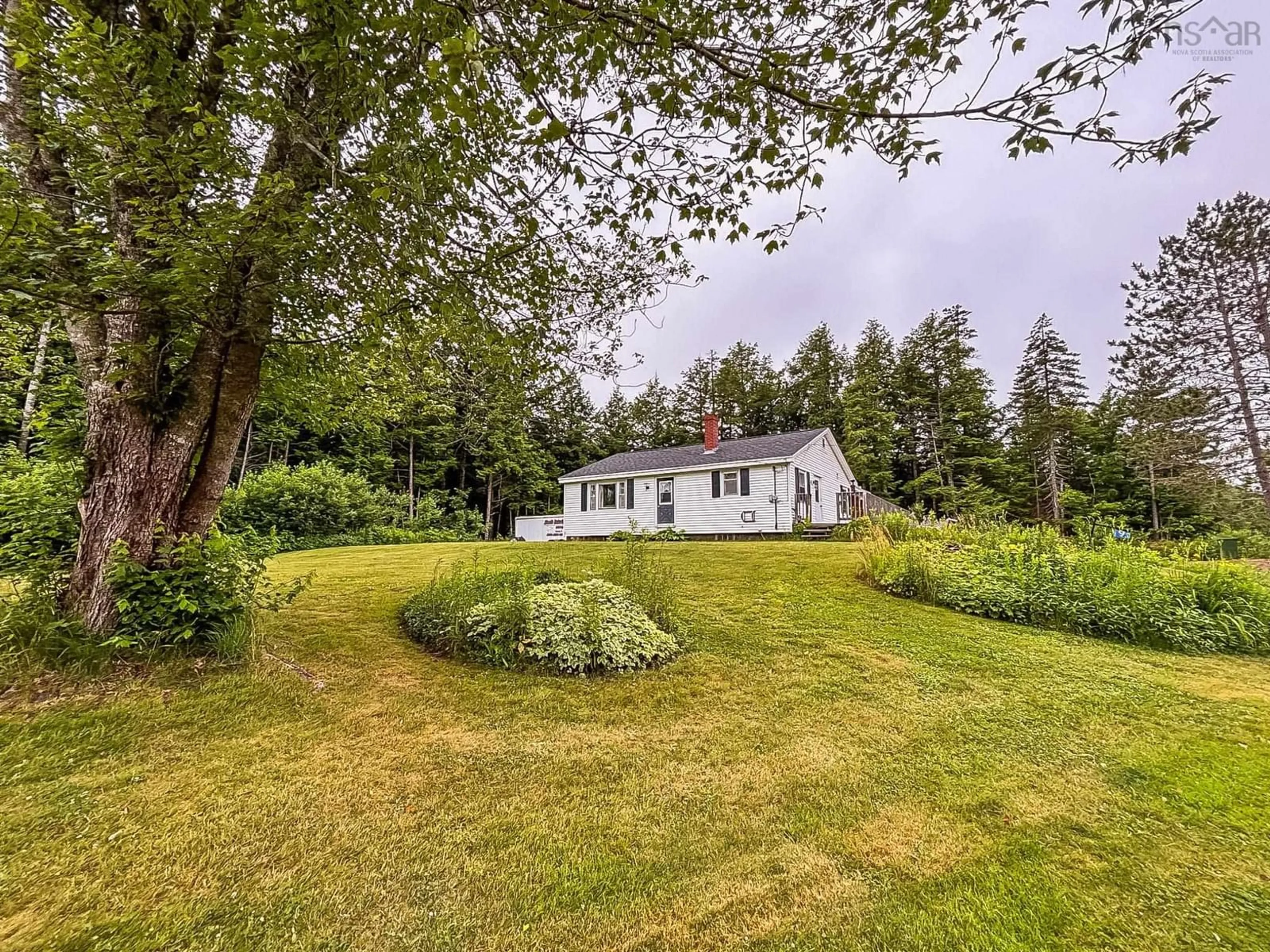 A pic from outside/outdoor area/front of a property/back of a property/a pic from drone, forest/trees view for 9 Bruhm Rd, West Northfield Nova Scotia B4V 5E1