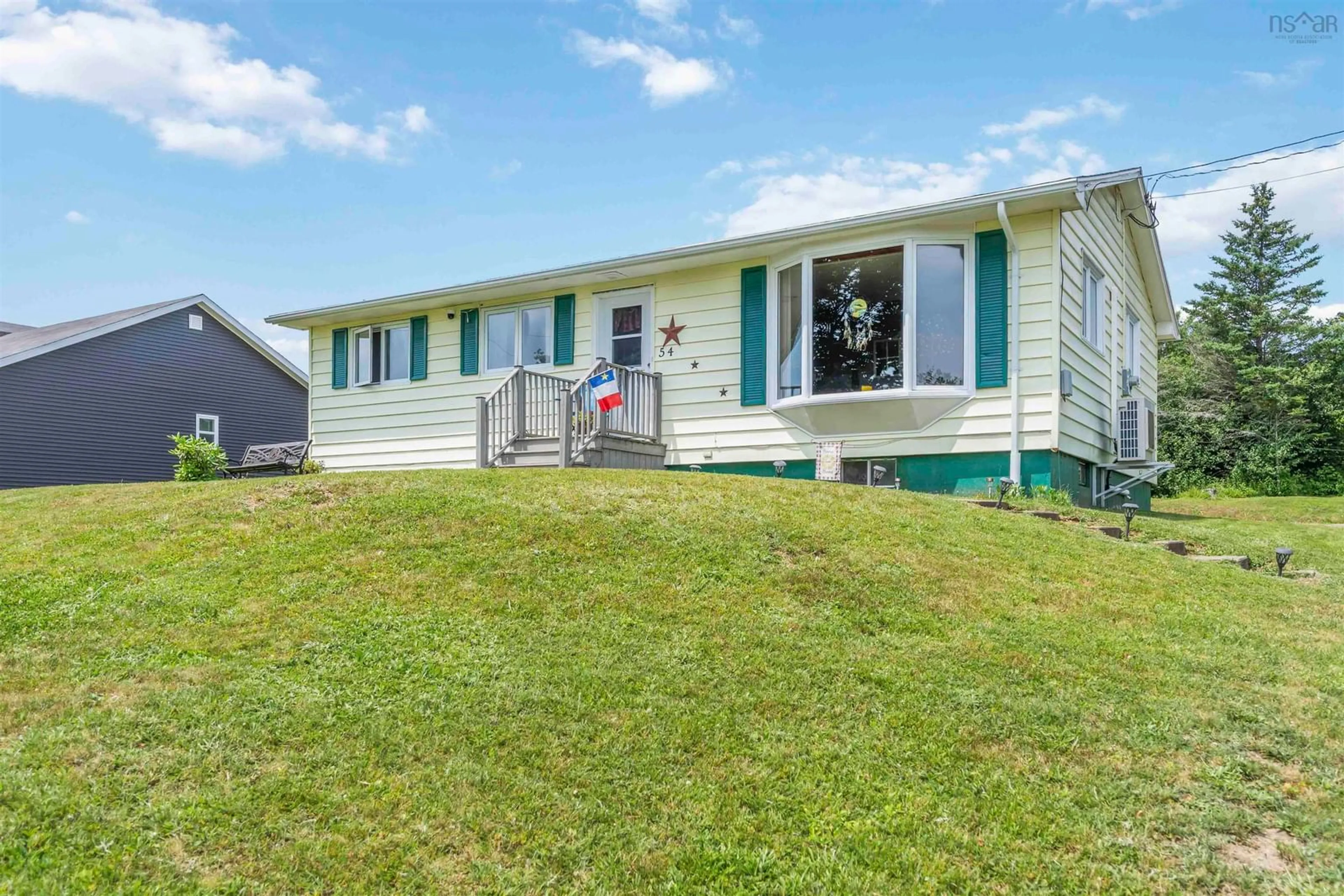 Home with vinyl exterior material, water/lake/river/ocean view for 54 Garnet Oliver Dr, Mount Pleasant Nova Scotia B0V 1A0