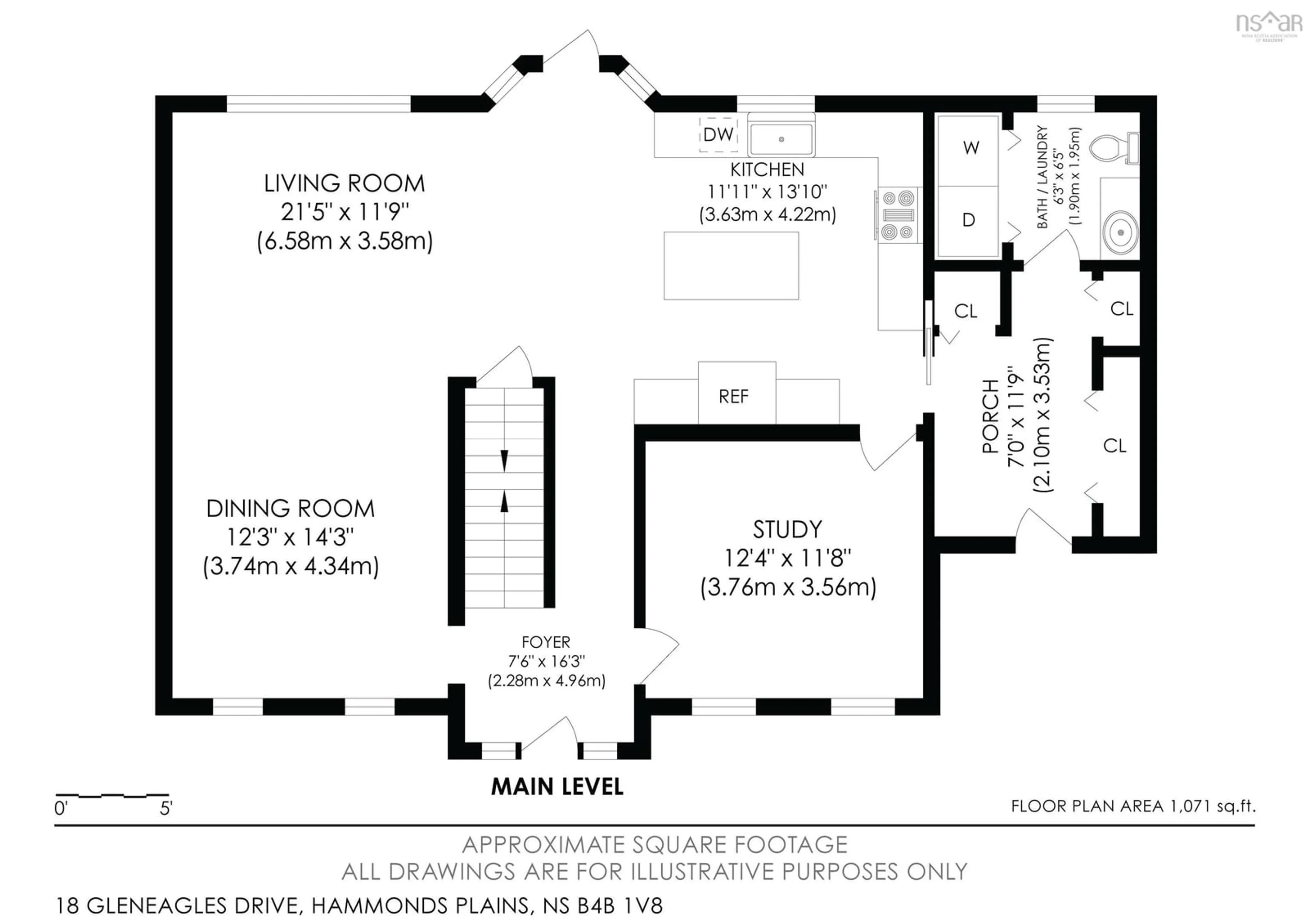 Floor plan for 18 Gleneagles Dr, Hammonds Plains Nova Scotia B4B 1V8