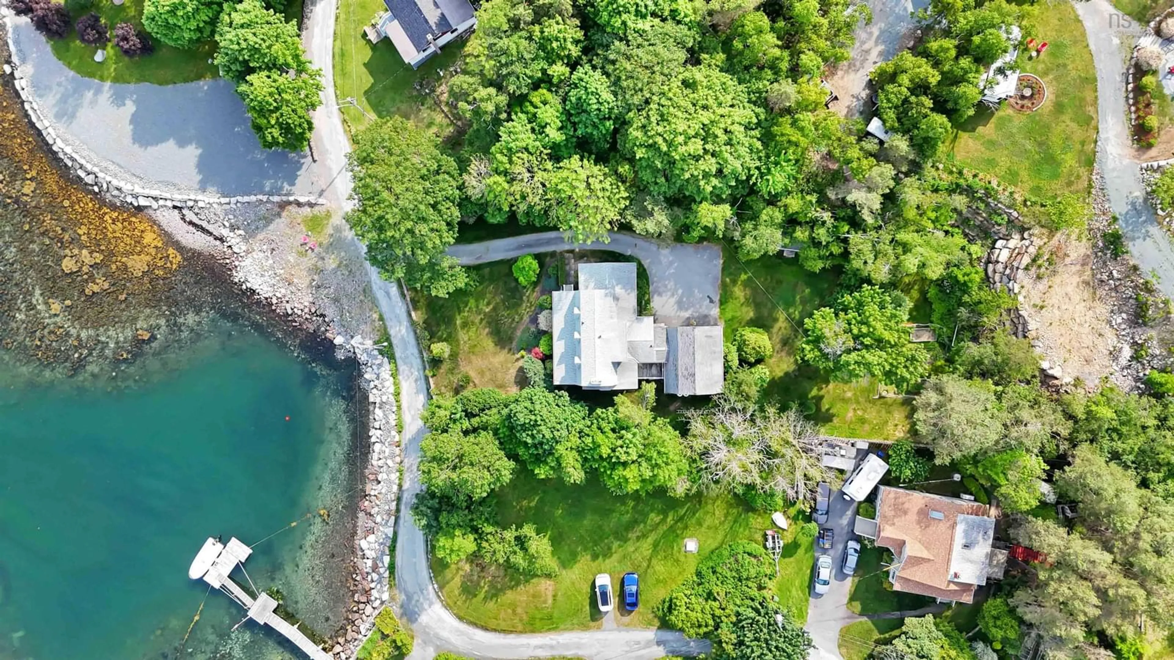 A pic from outside/outdoor area/front of a property/back of a property/a pic from drone, water/lake/river/ocean view for 11 Keefe Rd, Halifax Nova Scotia B3P 2J1