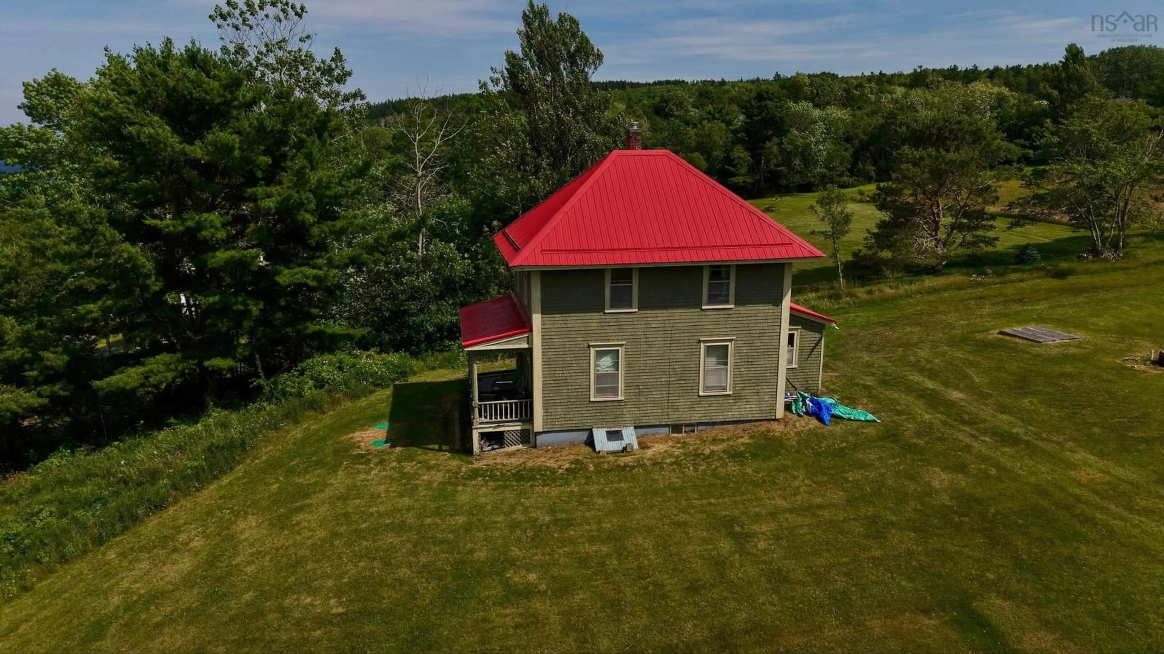 A pic from outside/outdoor area/front of a property/back of a property/a pic from drone, building for 110 Pentz Rd, Pentz Nova Scotia B0R 1G0