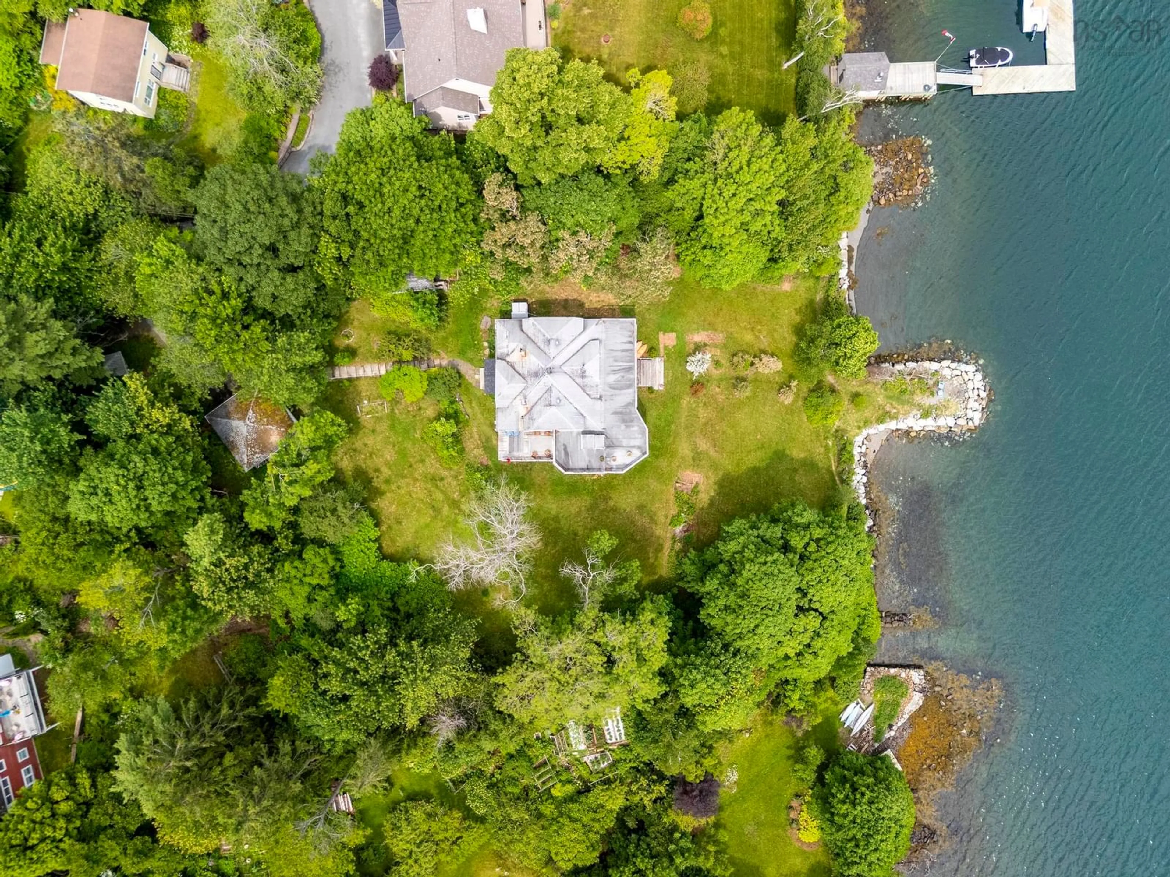 A pic from outside/outdoor area/front of a property/back of a property/a pic from drone, water/lake/river/ocean view for 13 Mcmanus Rd, Halifax Nova Scotia B3P 1R1