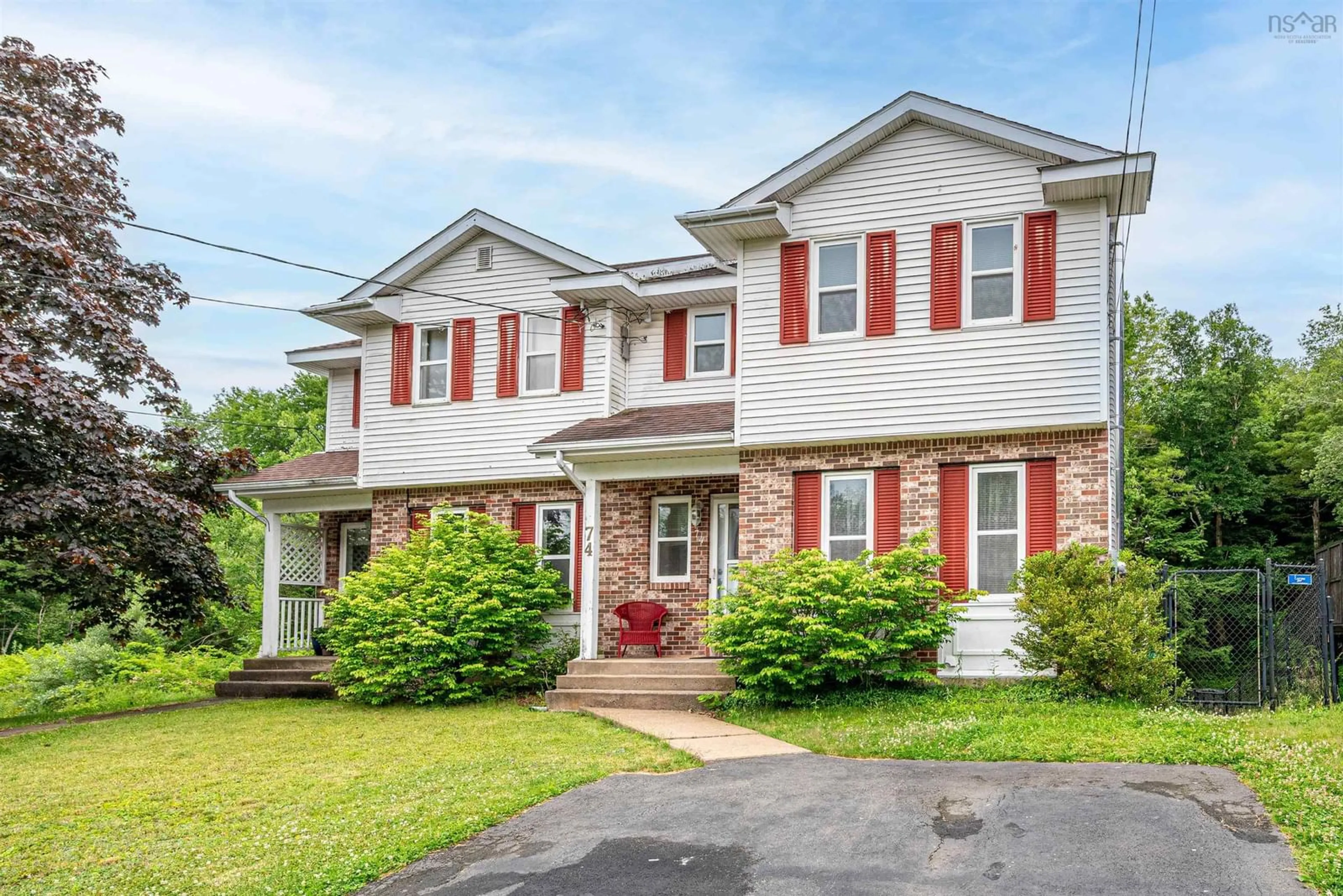 Home with brick exterior material, street for 74 Bruce Dr, Lower Sackville Nova Scotia B4C 3T8