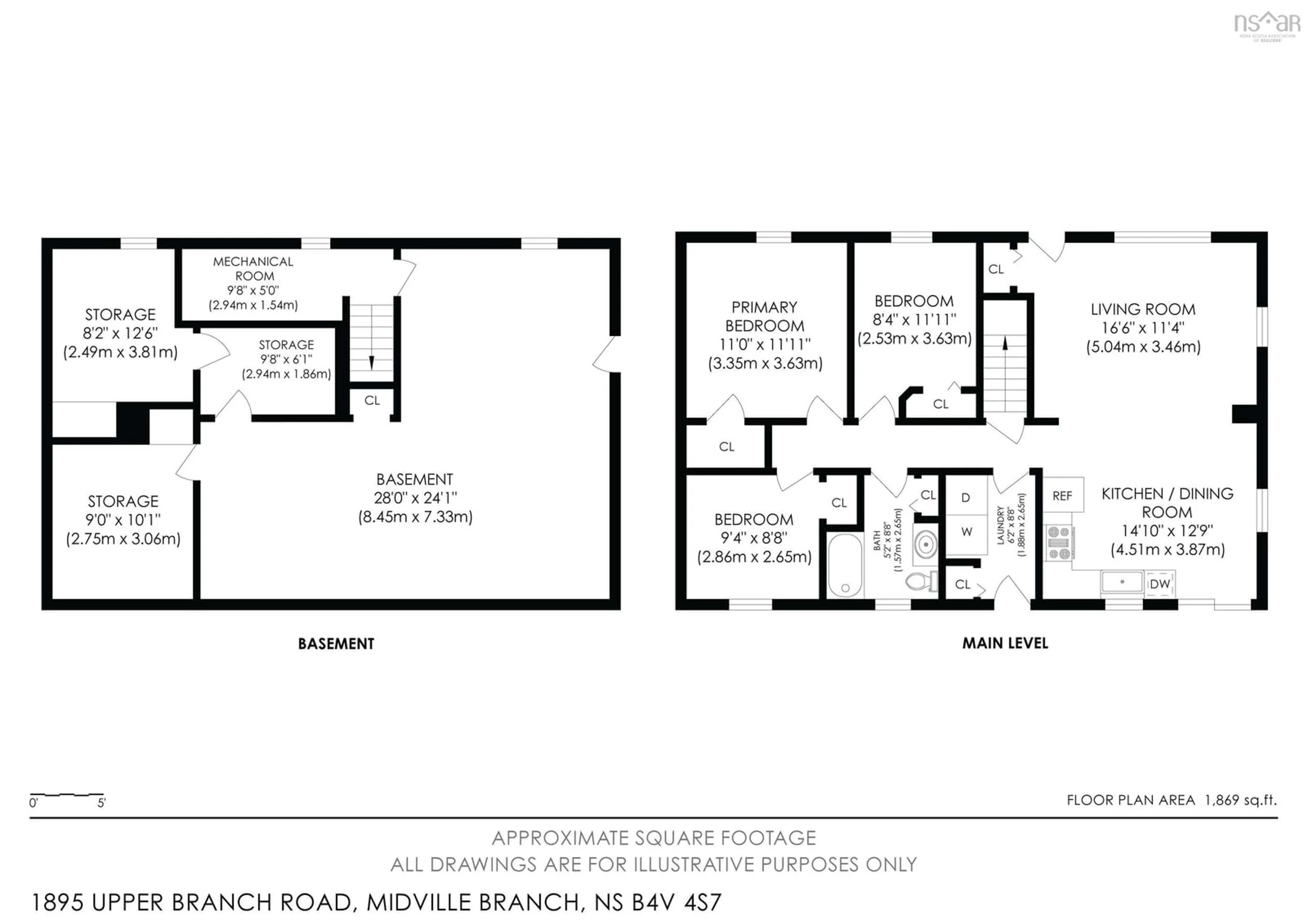 Floor plan for 1895 Upper Branch Rd, Midville Branch Nova Scotia B4V 4S7