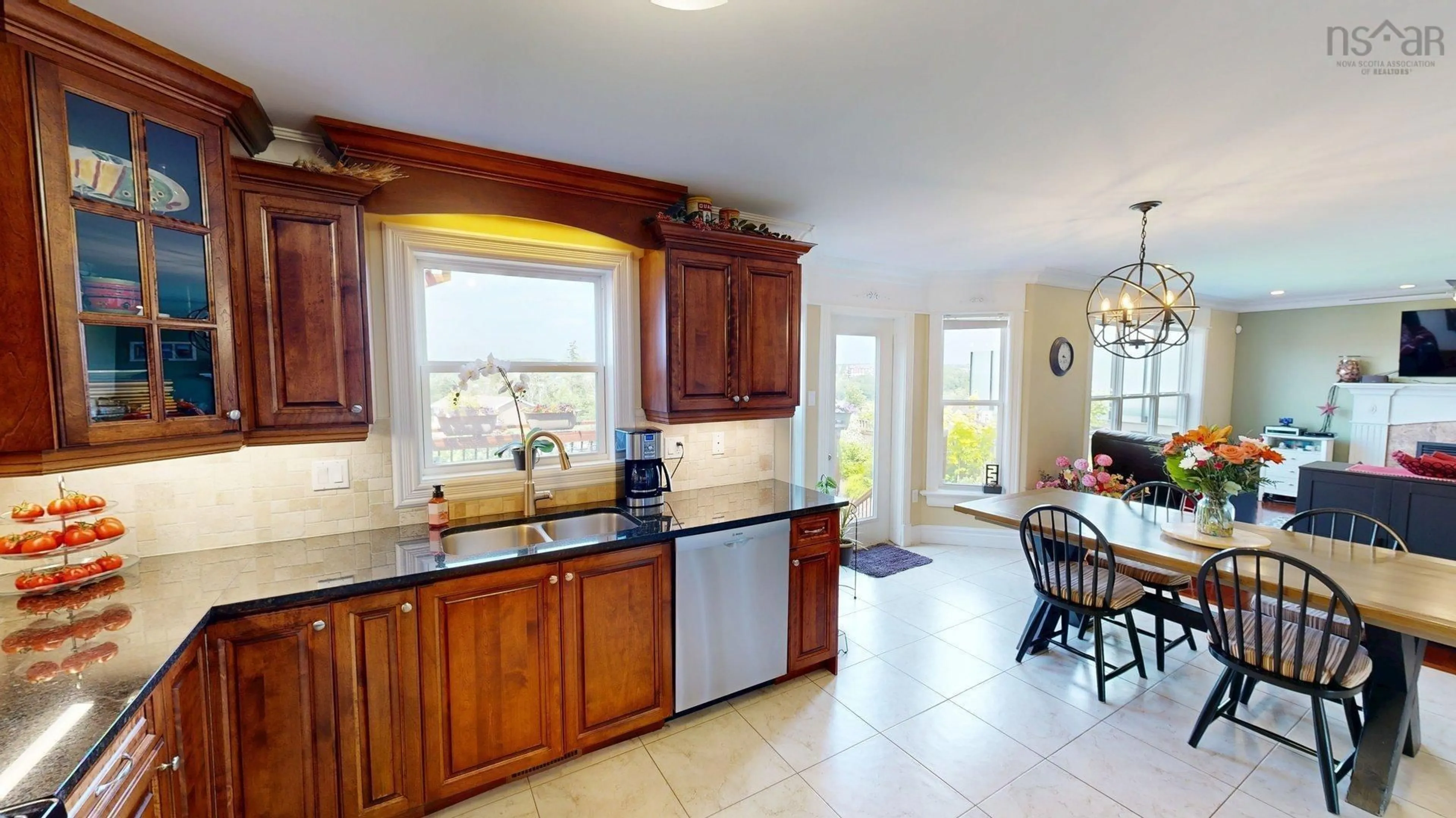 Open concept kitchen, ceramic/tile floor for 205 Lindenwood Terrace, Dartmouth Nova Scotia B2W 0B2