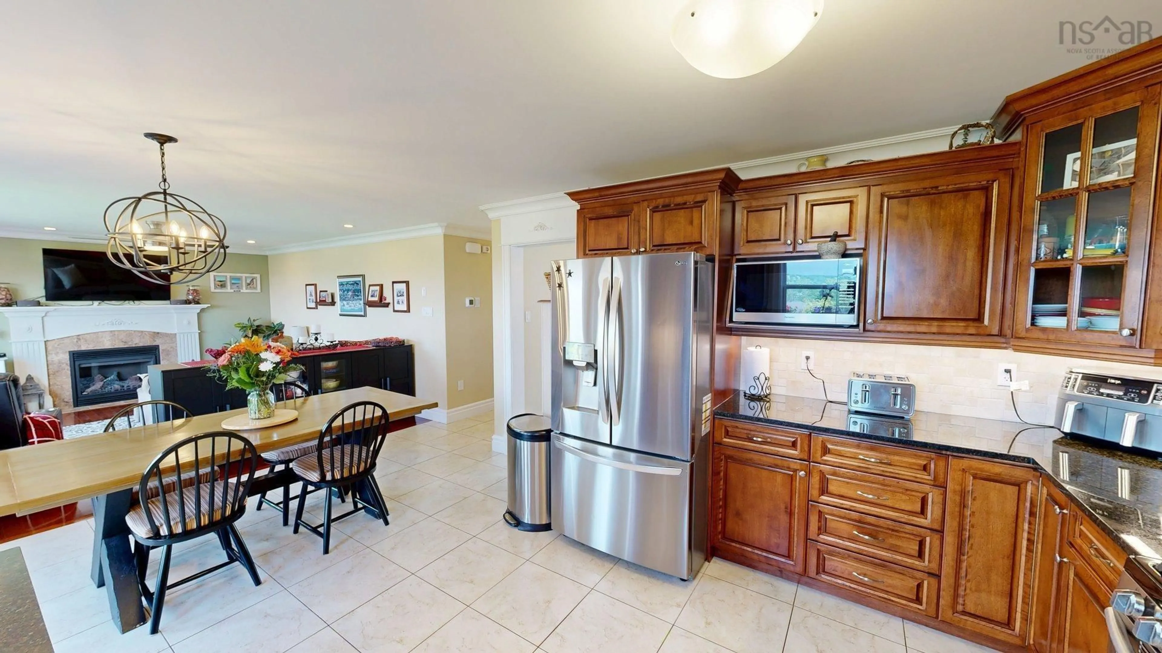 Open concept kitchen, ceramic/tile floor for 205 Lindenwood Terrace, Dartmouth Nova Scotia B2W 0B2