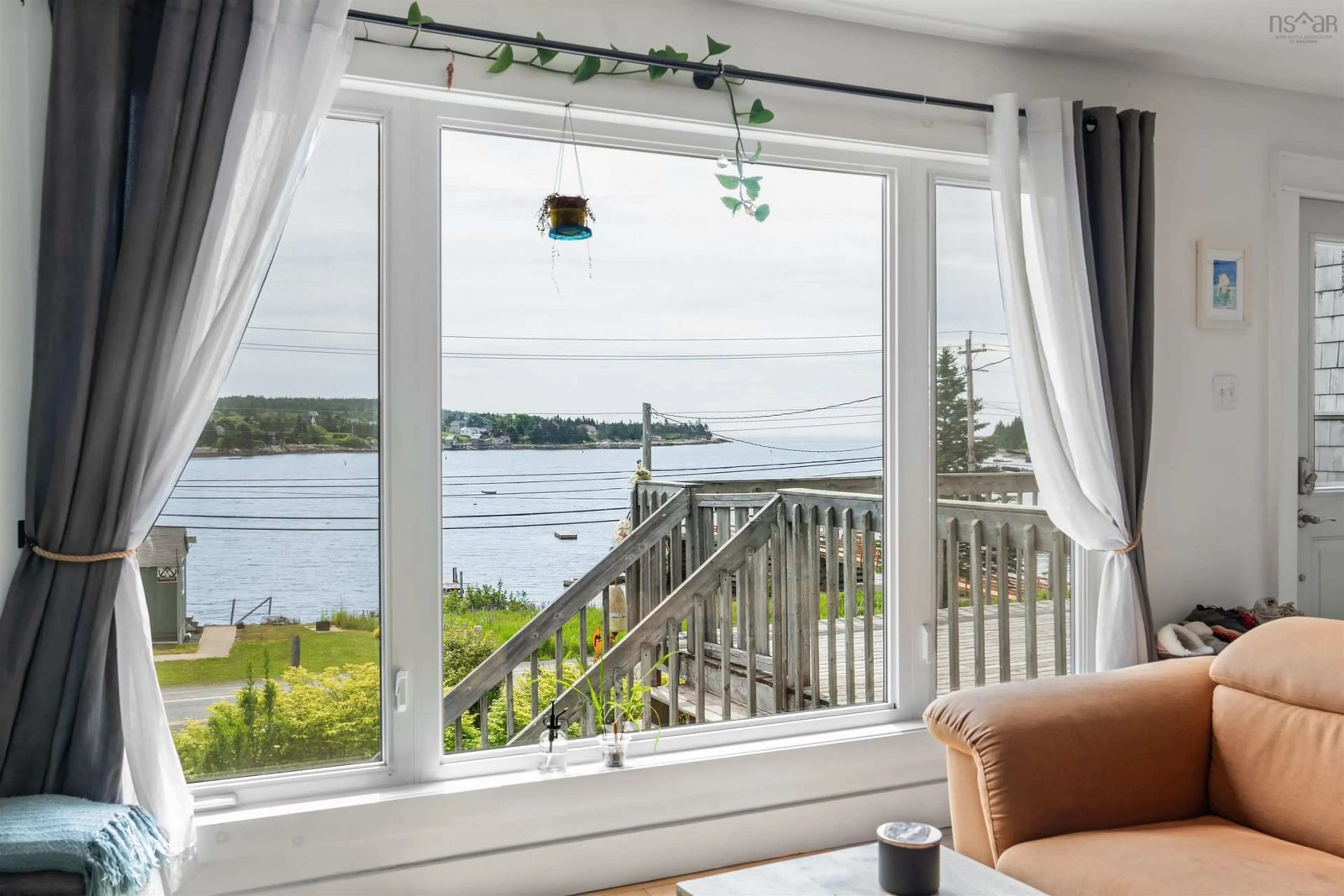 Balcony in the apartment, water/lake/river/ocean view for 1127 Ketch Harbour Rd, Ketch Harbour Nova Scotia B3V 1K7