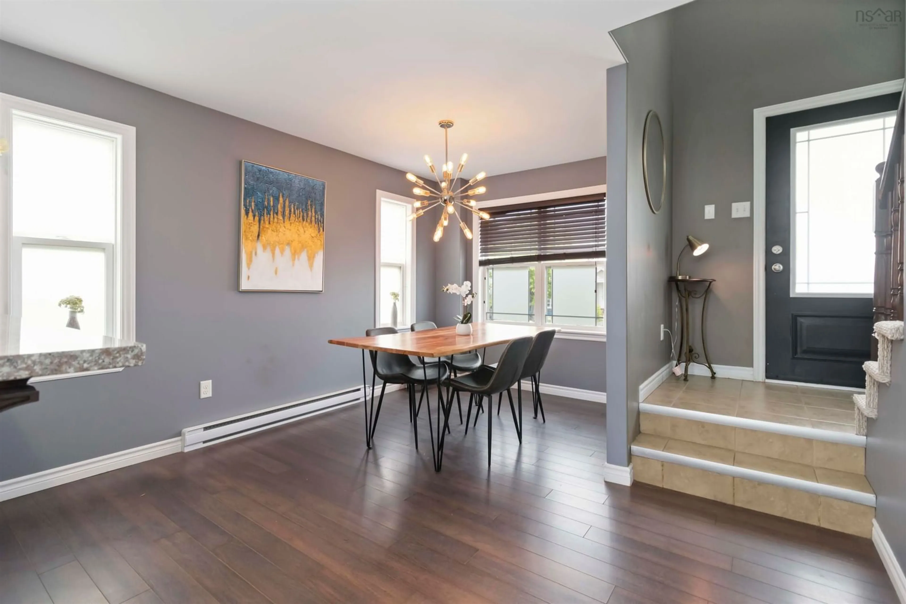 Dining room, wood/laminate floor for 31 Halef Crt, Halifax Nova Scotia B3N 0C1