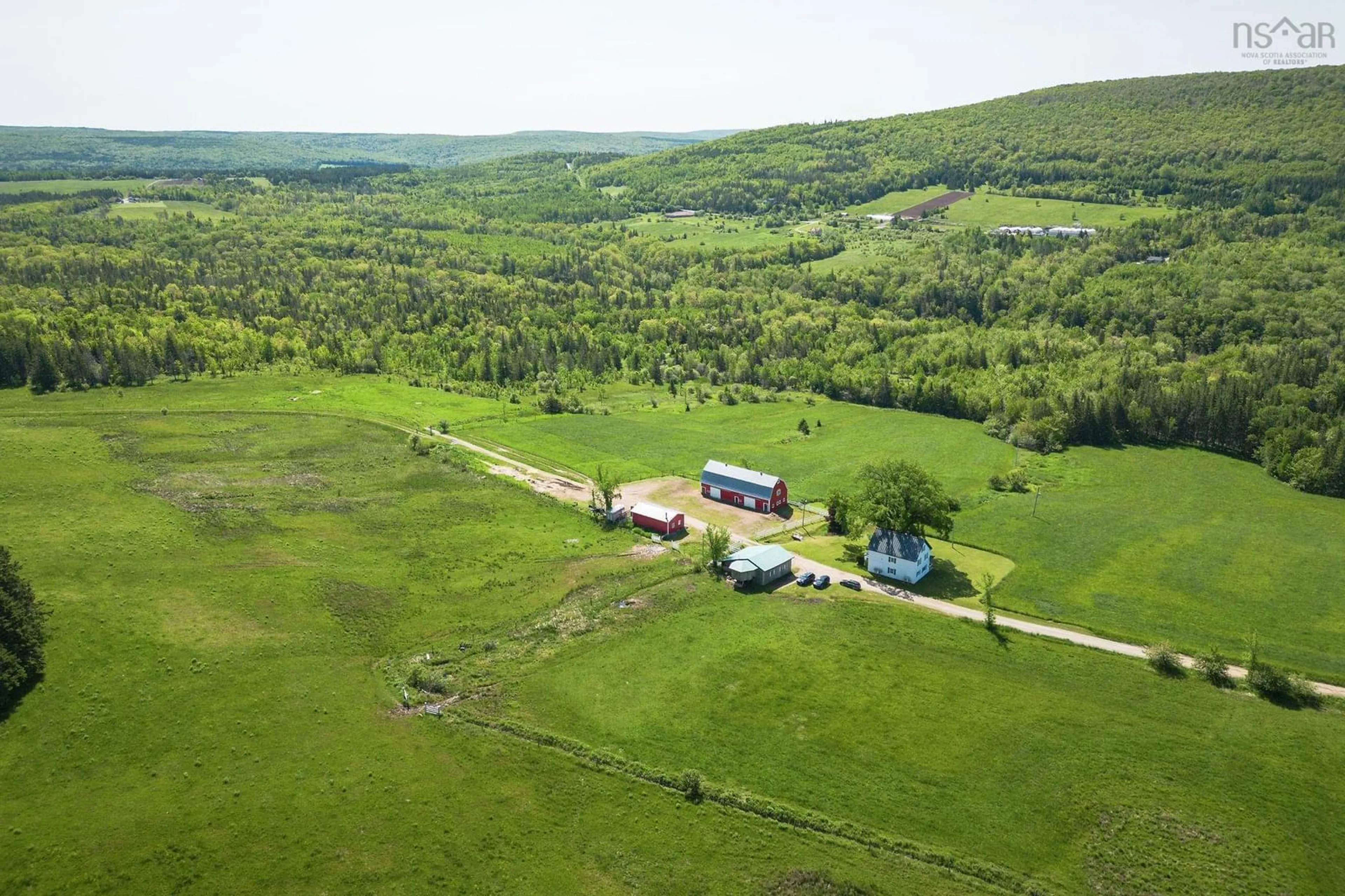 A pic from outside/outdoor area/front of a property/back of a property/a pic from drone, mountain view for 380 Northeast Mabou Rd, Northeast Mabou Nova Scotia B0E 1X0