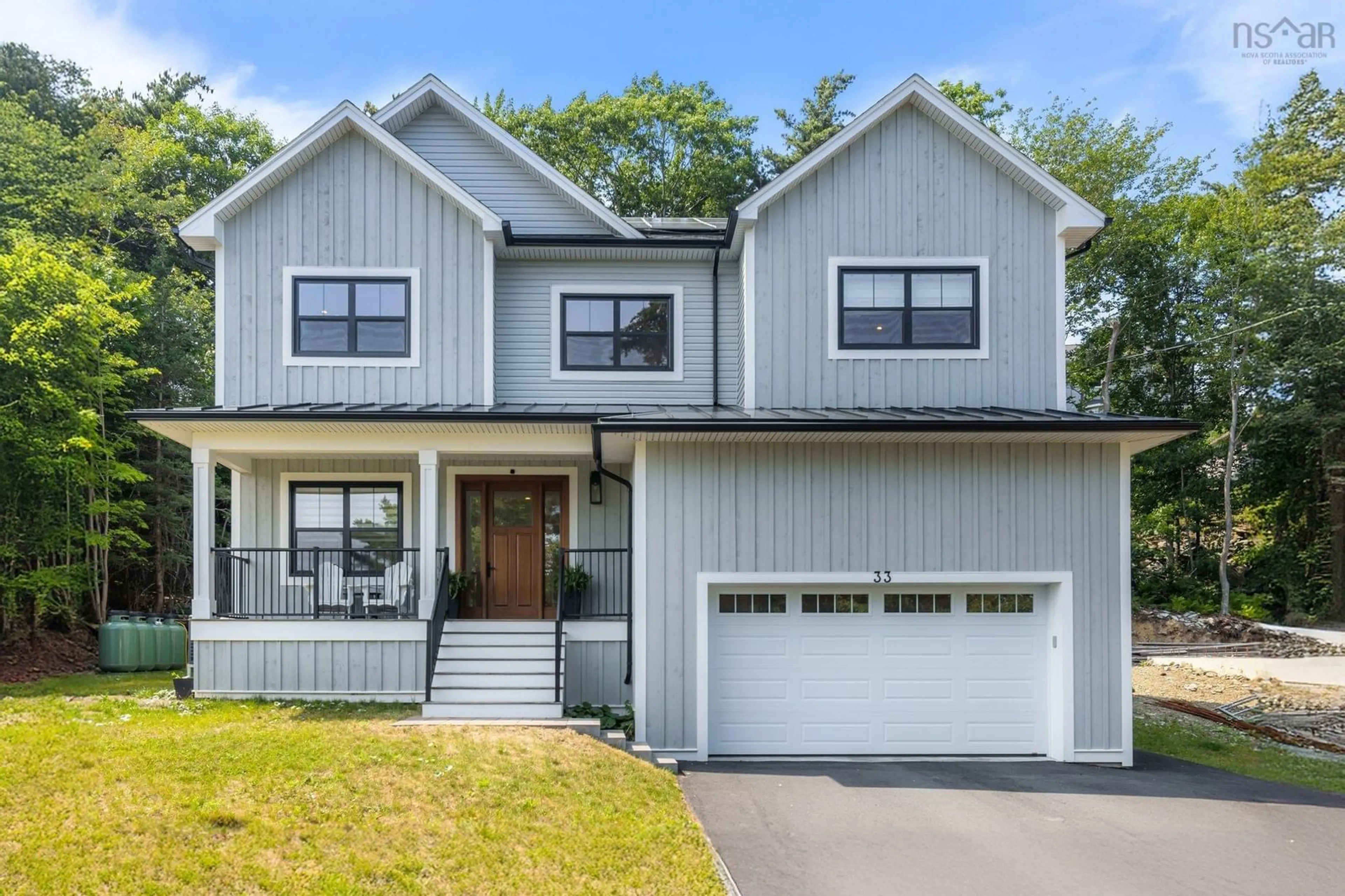 Home with vinyl exterior material, street for 33 Rowledge Lane, Bedford Nova Scotia B4A 0J6
