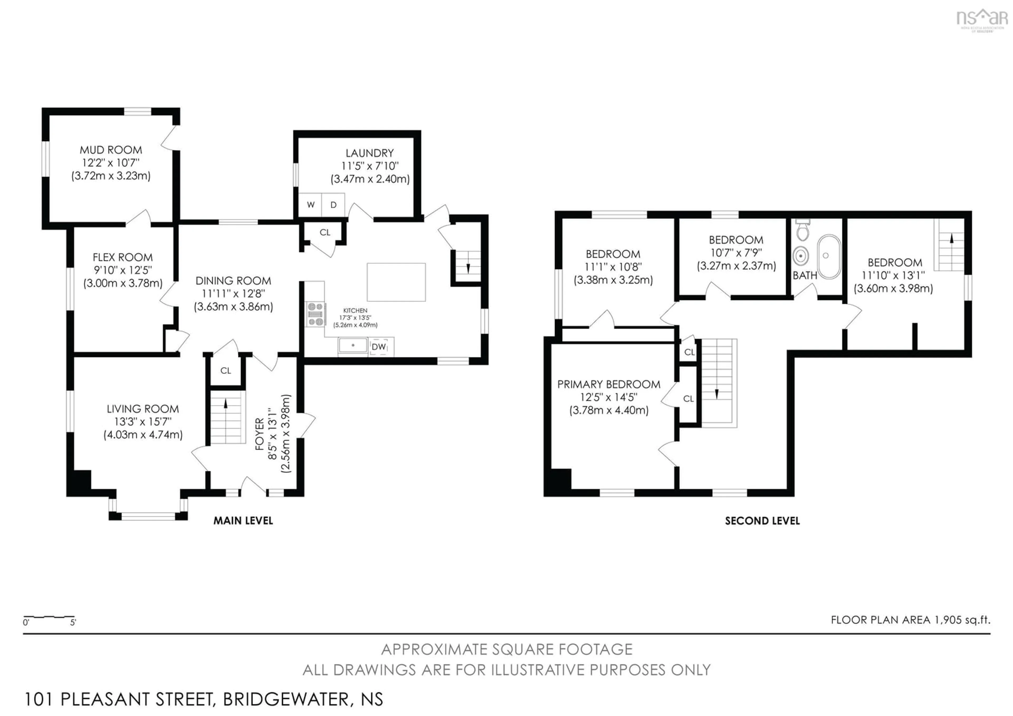 Floor plan for 101 Pleasant St, Bridgewater Nova Scotia B4V 1N3