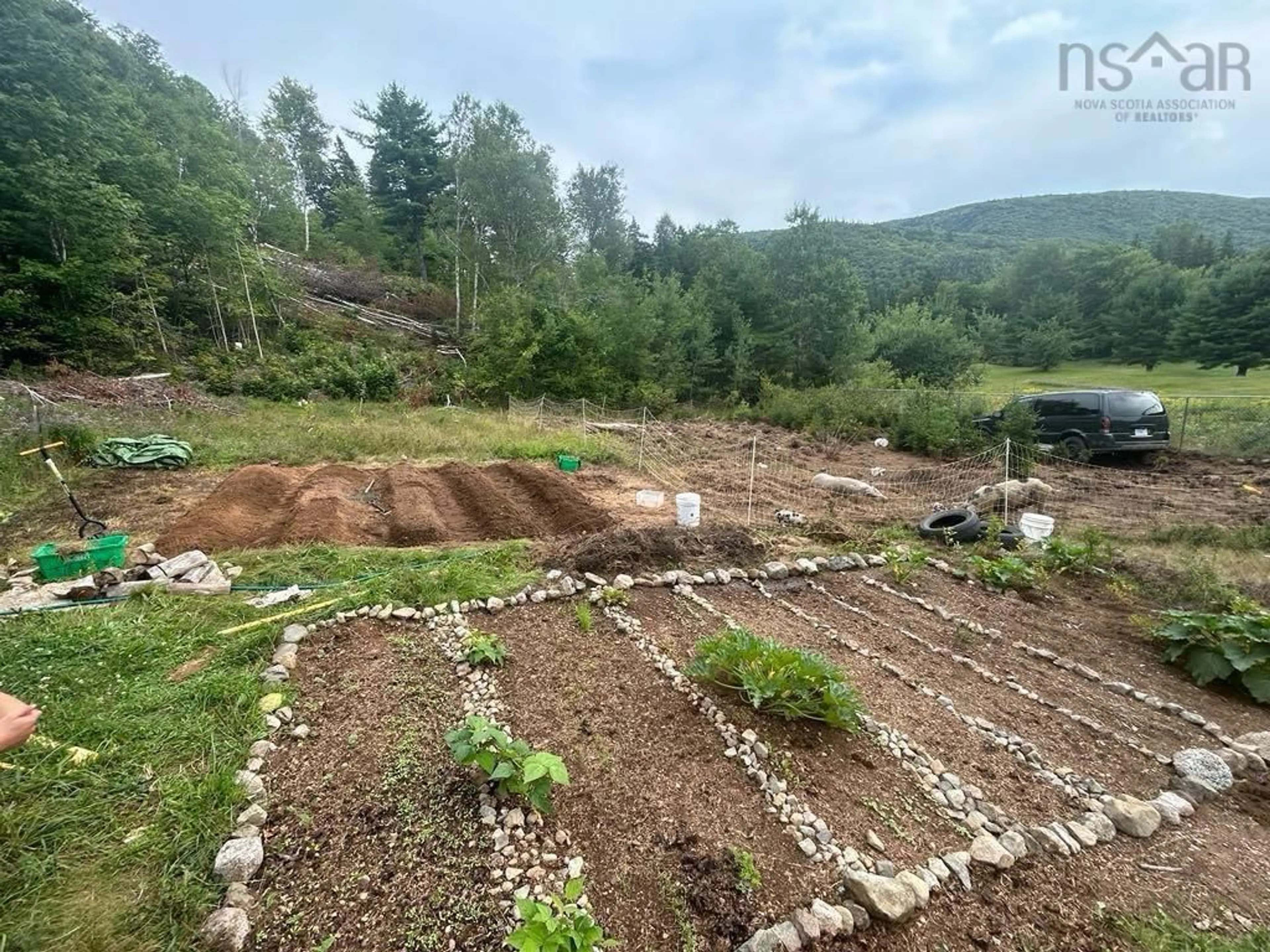 A pic from outside/outdoor area/front of a property/back of a property/a pic from drone, unknown for 49 Rear Barachois Rd., Englishtown Nova Scotia B0E 1B0