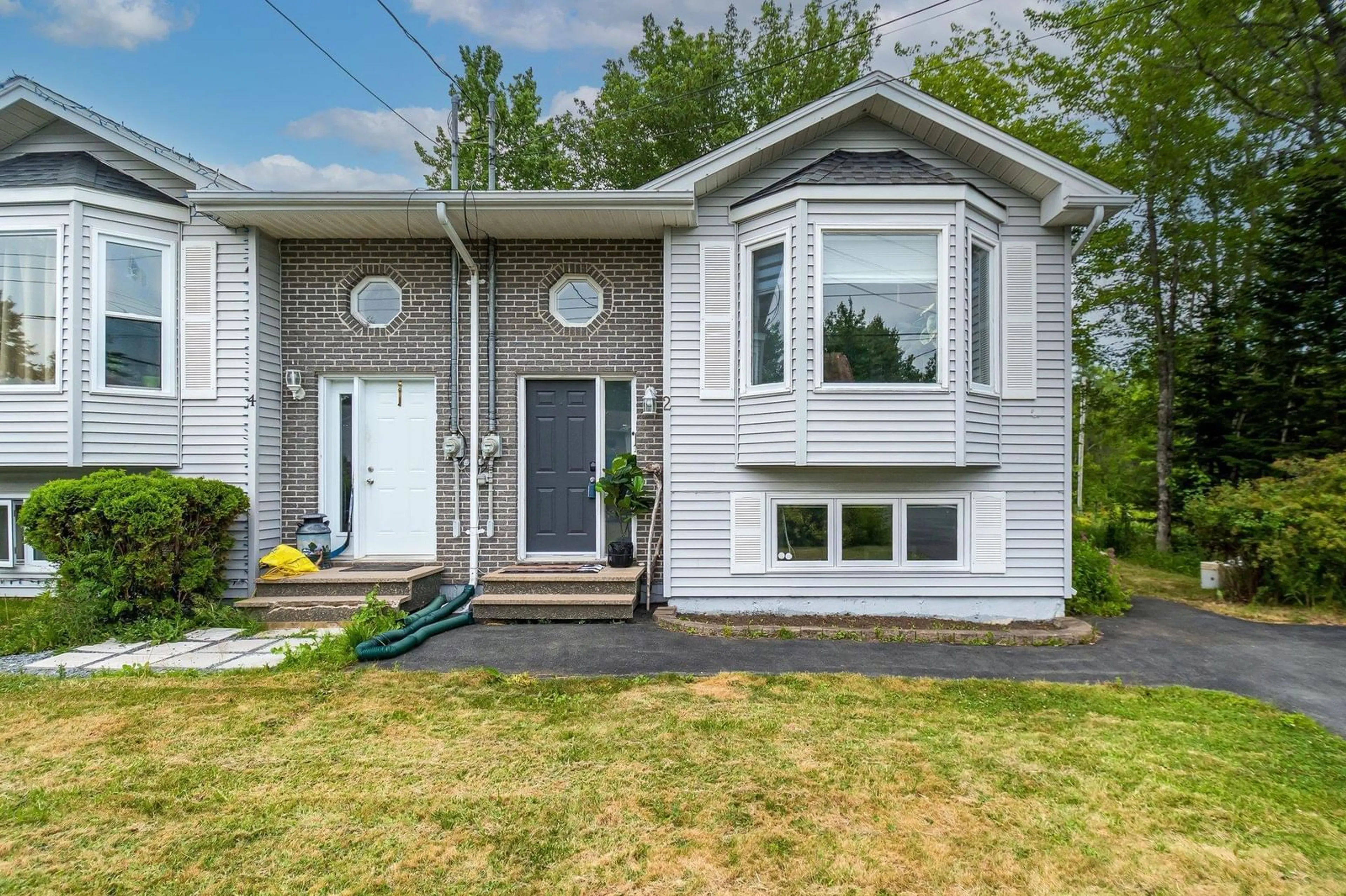 Home with vinyl exterior material, street for 2 Hemlock Dr, Elmsdale Nova Scotia B2S 1B7