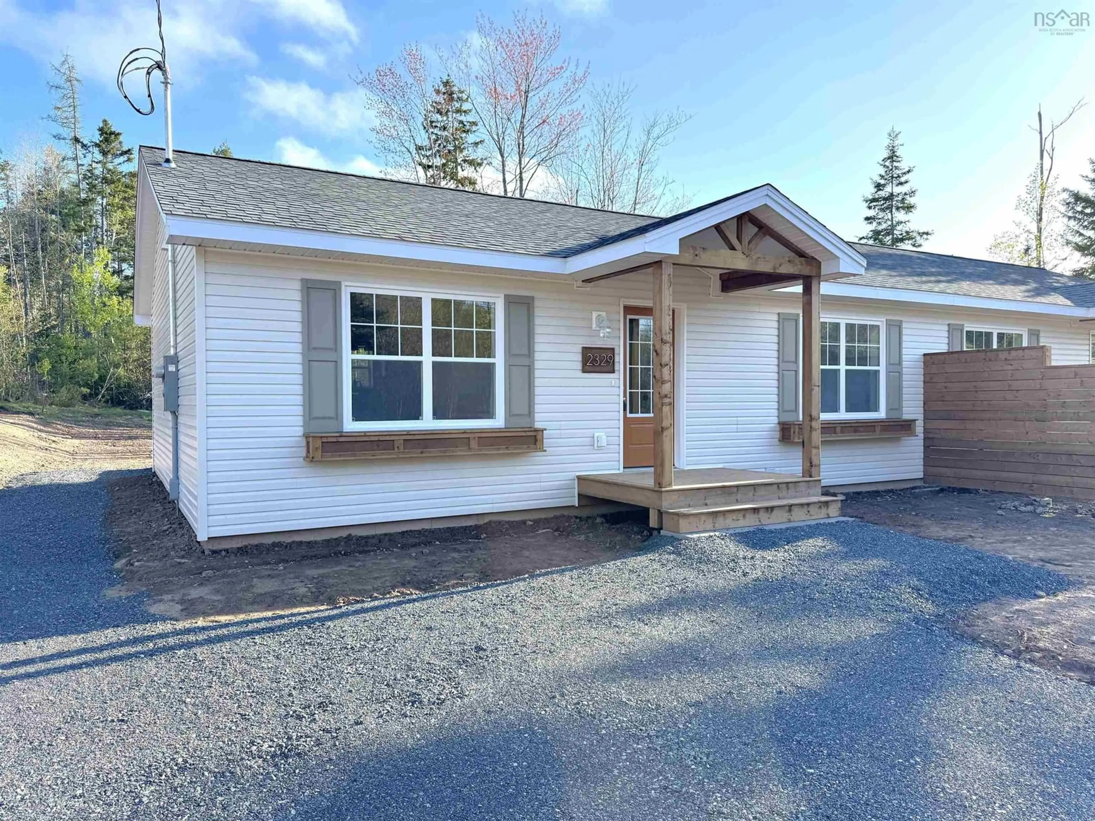Home with vinyl exterior material, street for 2329 Truro Rd, Westville Nova Scotia B0K 2A0