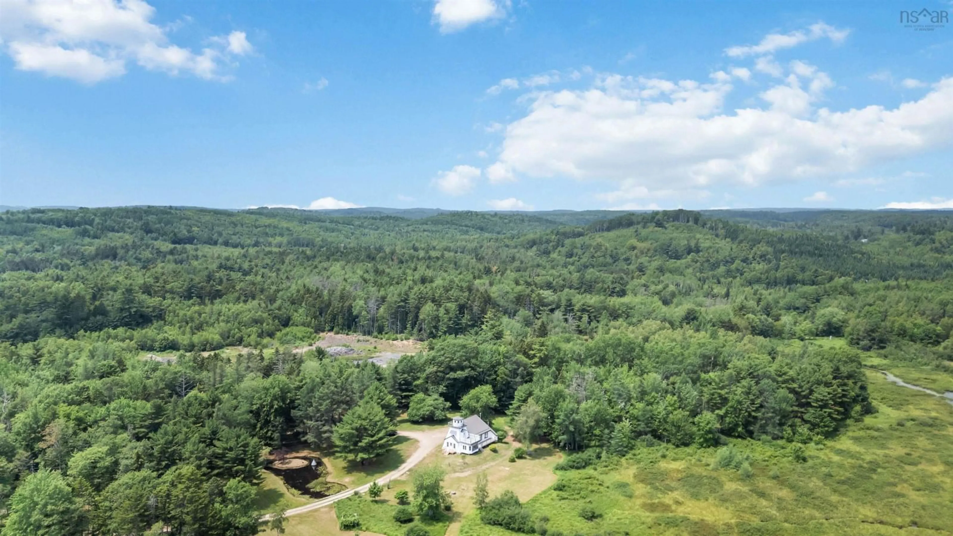 A pic from outside/outdoor area/front of a property/back of a property/a pic from drone, forest/trees view for 226 Long Hill Rd, Blockhouse Nova Scotia B0J 1E0