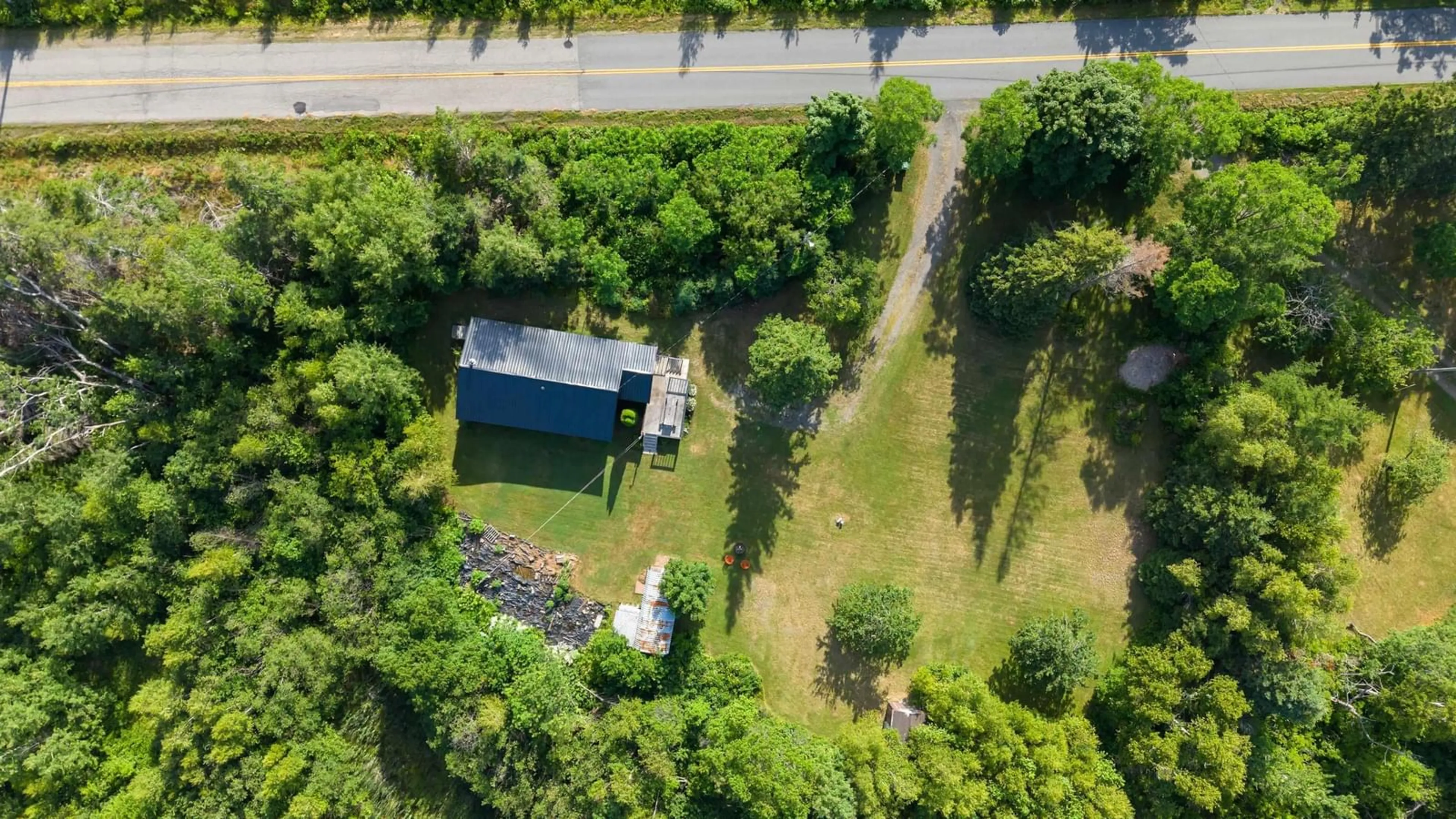A pic from outside/outdoor area/front of a property/back of a property/a pic from drone, street for 2427 Big Island Road, Lower Barneys River Nova Scotia B0K 1G0