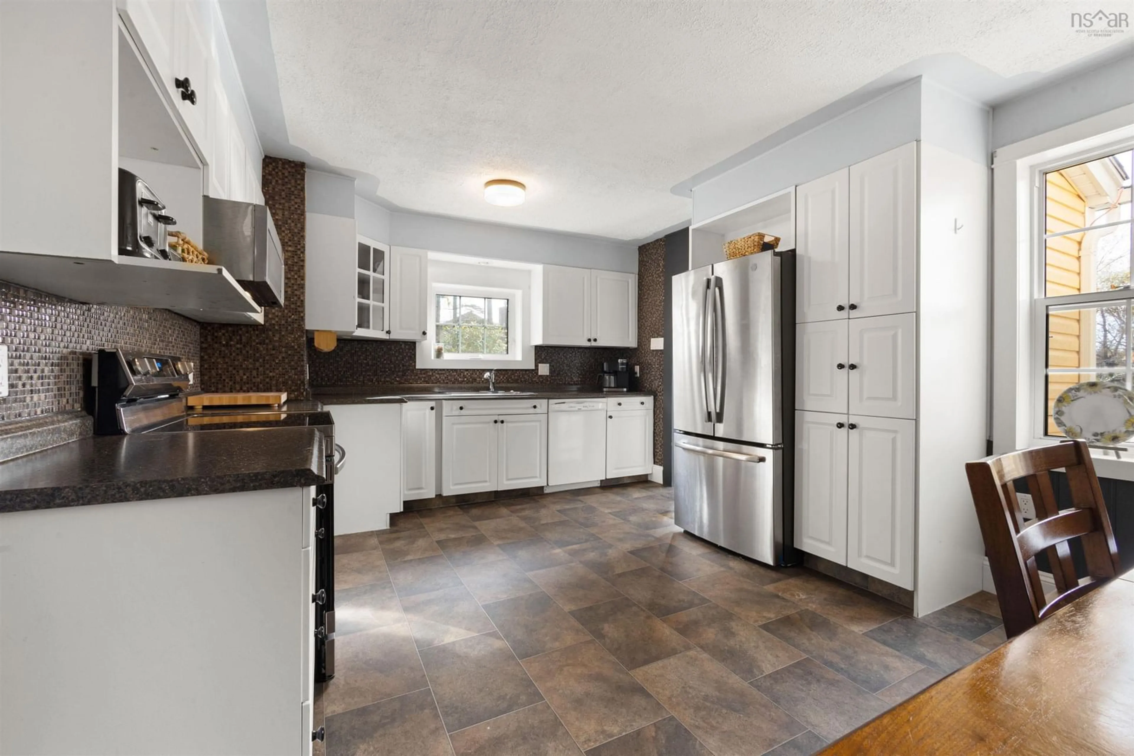 Open concept kitchen, ceramic/tile floor for 448 Old Sackville Rd, Lower Sackville Nova Scotia B4C 2J9
